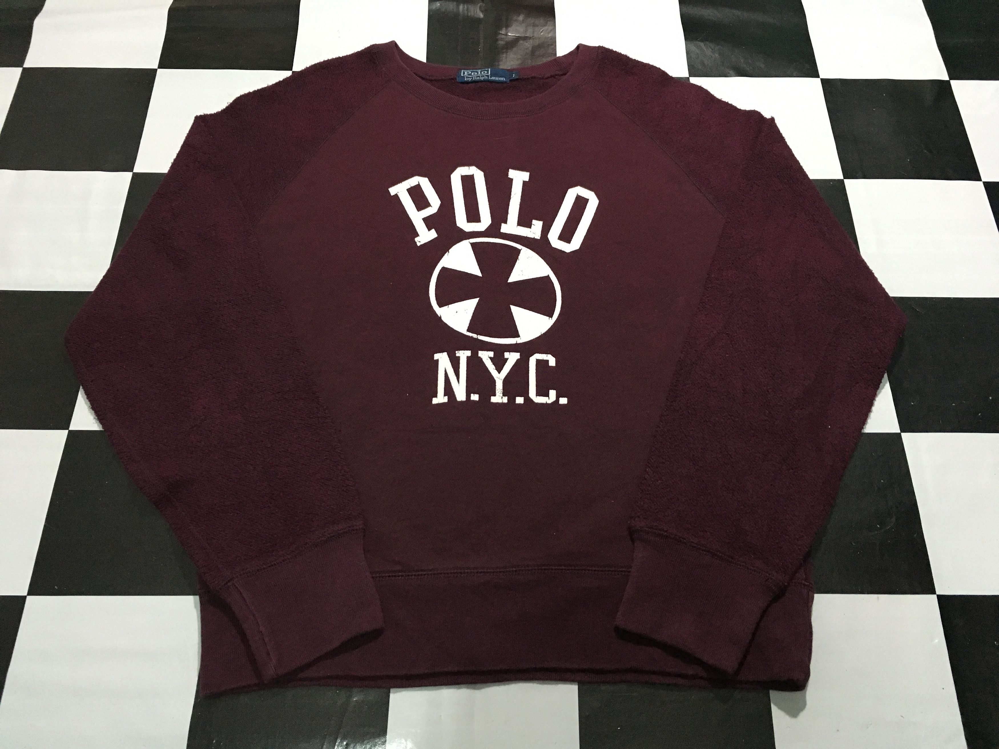 Polo Ralph Lauren 🔥Vintage Polo Ralph Lauren Sweatshirt big logo 90s Polo NYC Size US L / EU 52-54 / 3 - 2 Thumbnail
