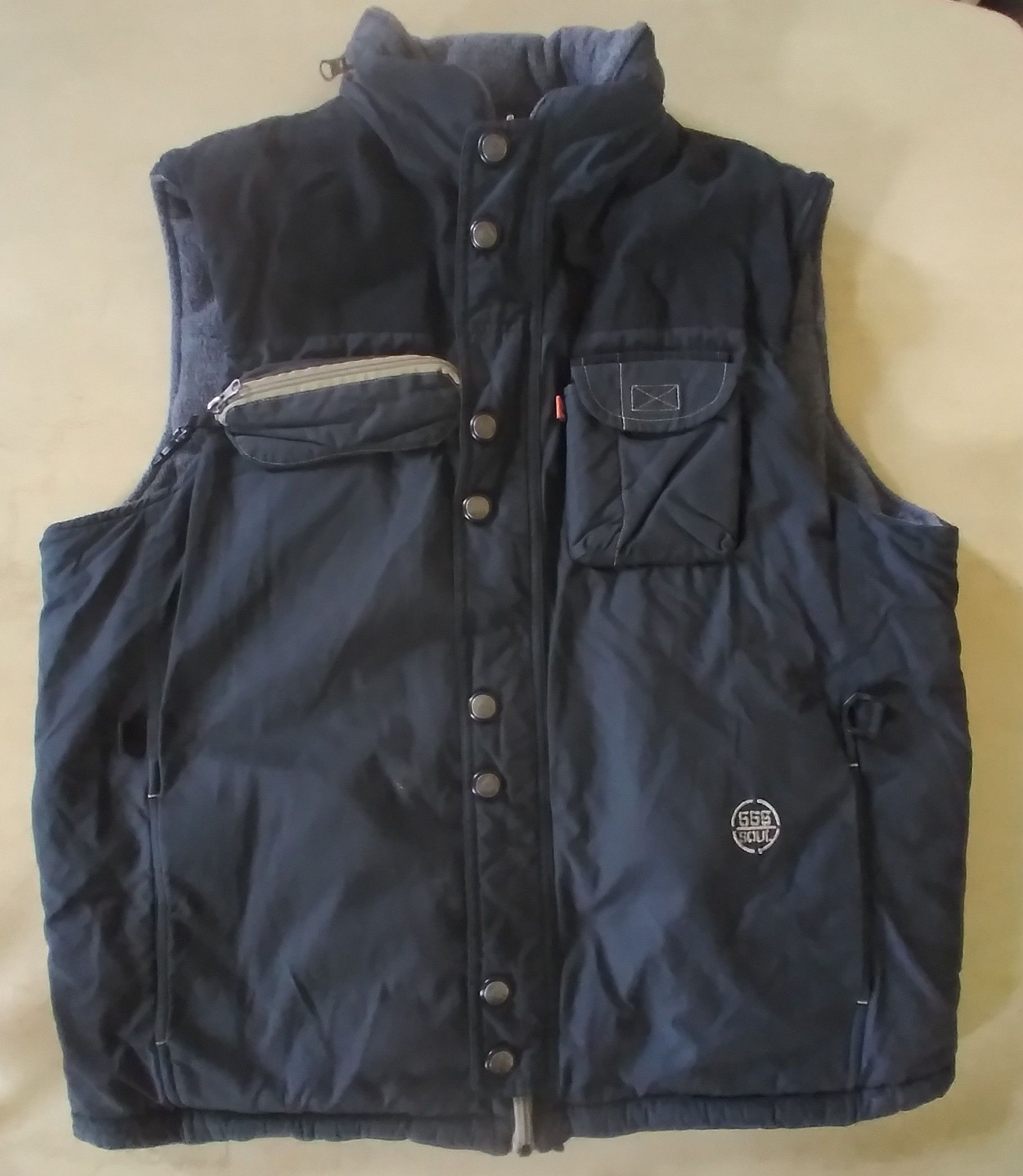 Triple 5 Soul Vtg 90s Reversible Tech Backpack Vest Fleece 555 SOUL XL Size US XL / EU 56 / 4 - 1 Thumbnail