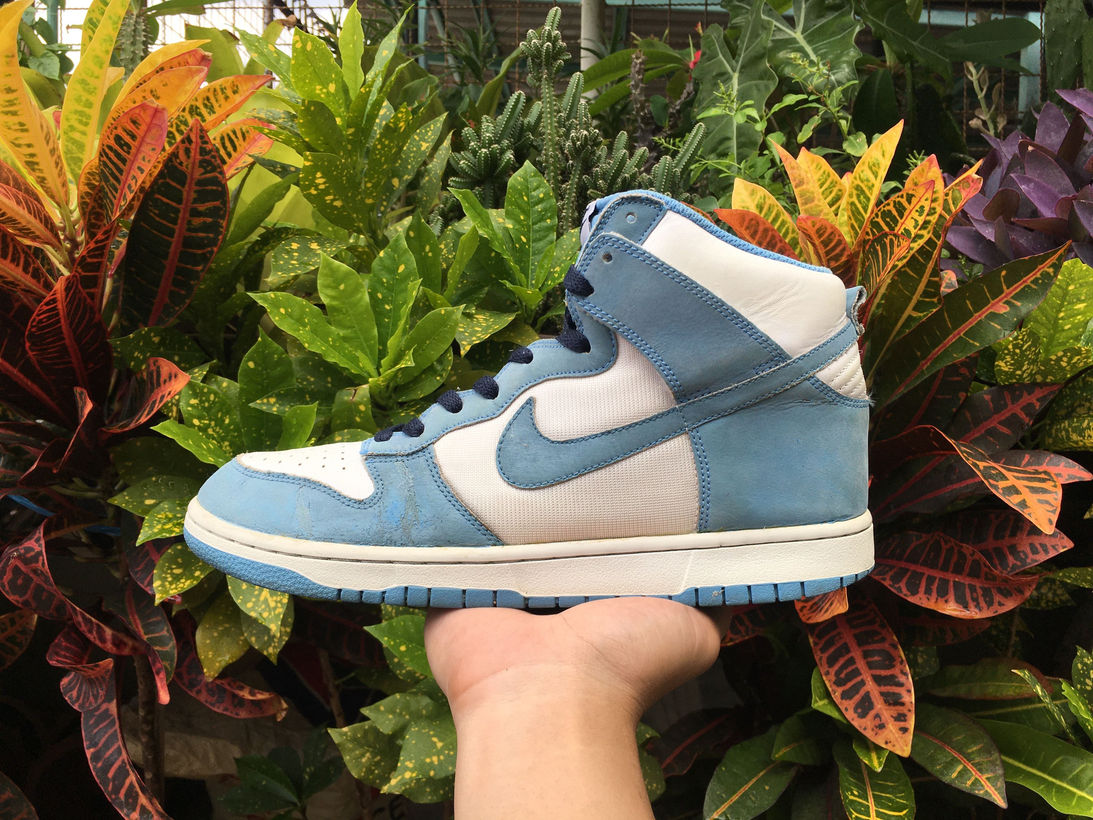 Nike Nike Dunk High UNC 2009 White University Blue | Grailed