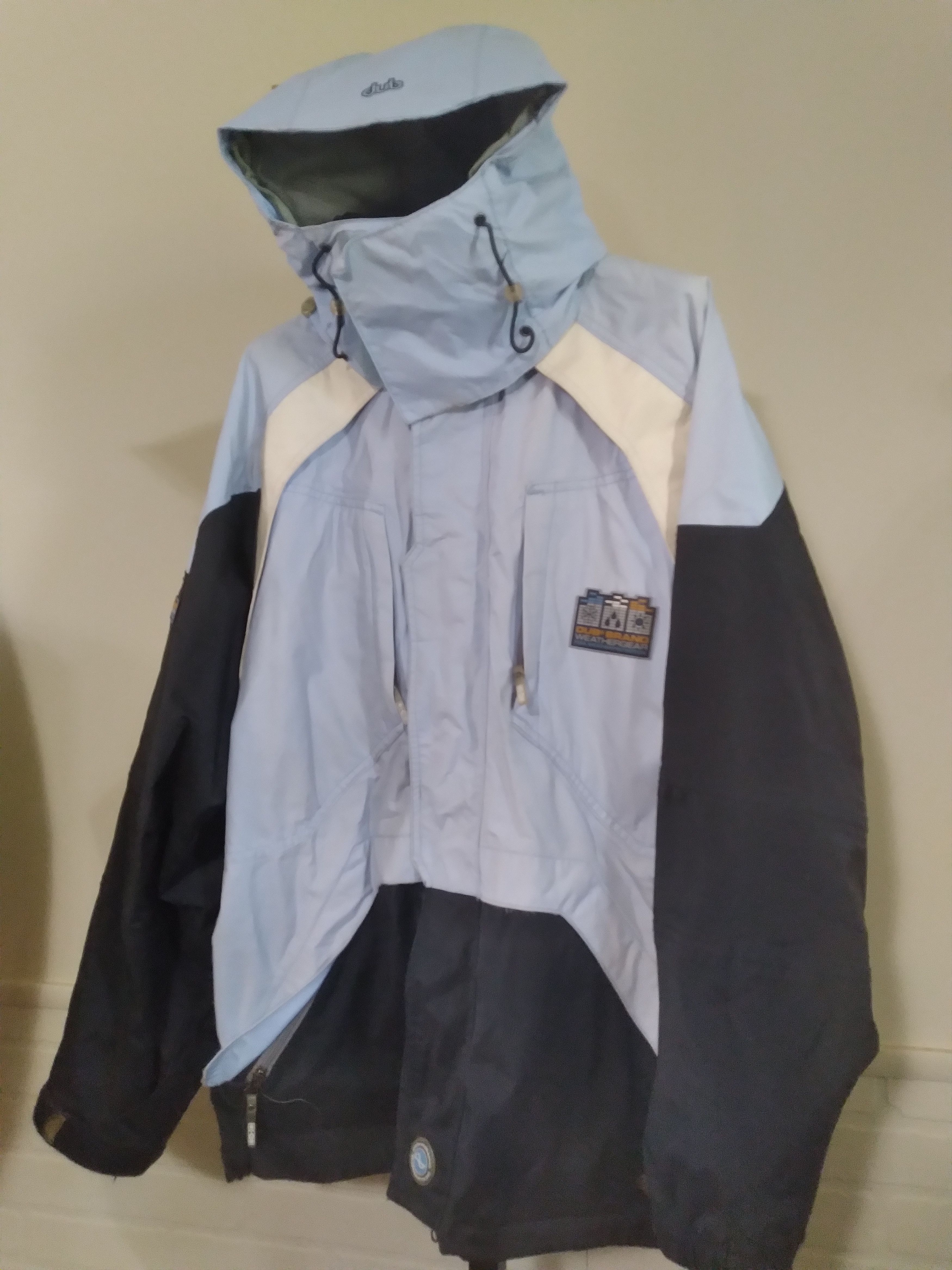 Vintage 90s DUB BRAND Weathergear Snowboarding Jackett Hooded Size US XL / EU 56 / 4 - 6 Thumbnail
