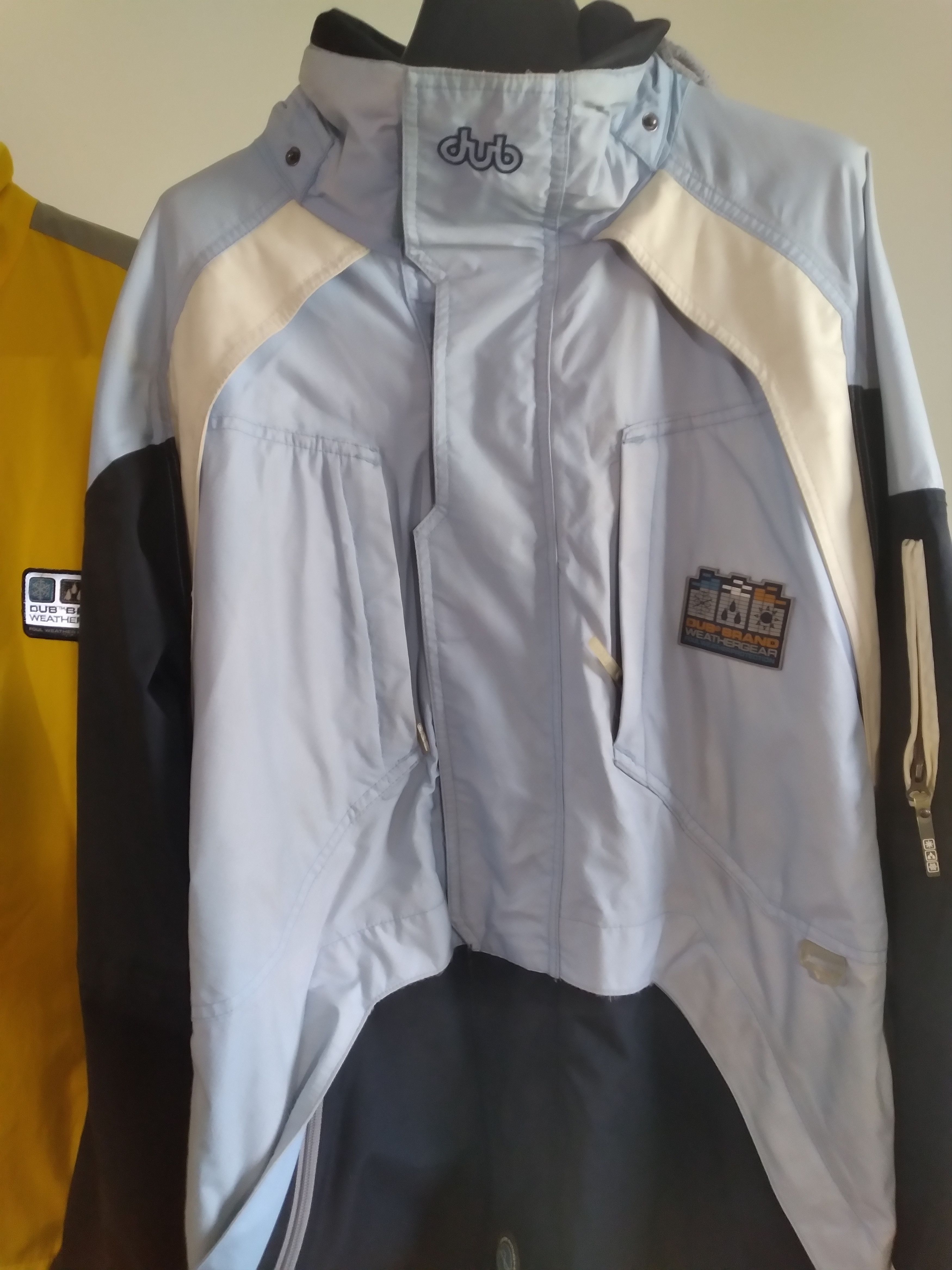 Vintage 90s DUB BRAND Weathergear Snowboarding Jackett Hooded Size US XL / EU 56 / 4 - 1 Thumbnail