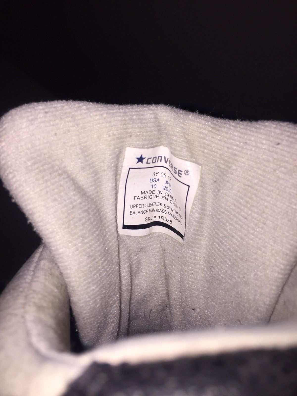 Number (N)ine Number (N)ine x Converse Weapons Size US 10 / EU 43 - 6 Thumbnail