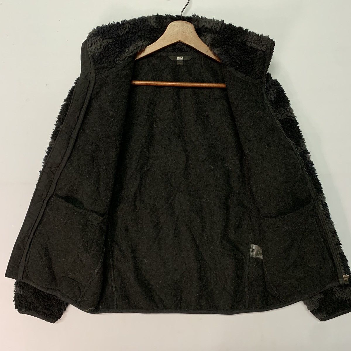 Japanese Brand × Uniqlo 💥💥RARE!! Uniqlo Fleece Sherpa Jacket Zip Ups Camo Style Size US M / EU 48-50 / 2 - 8 Thumbnail