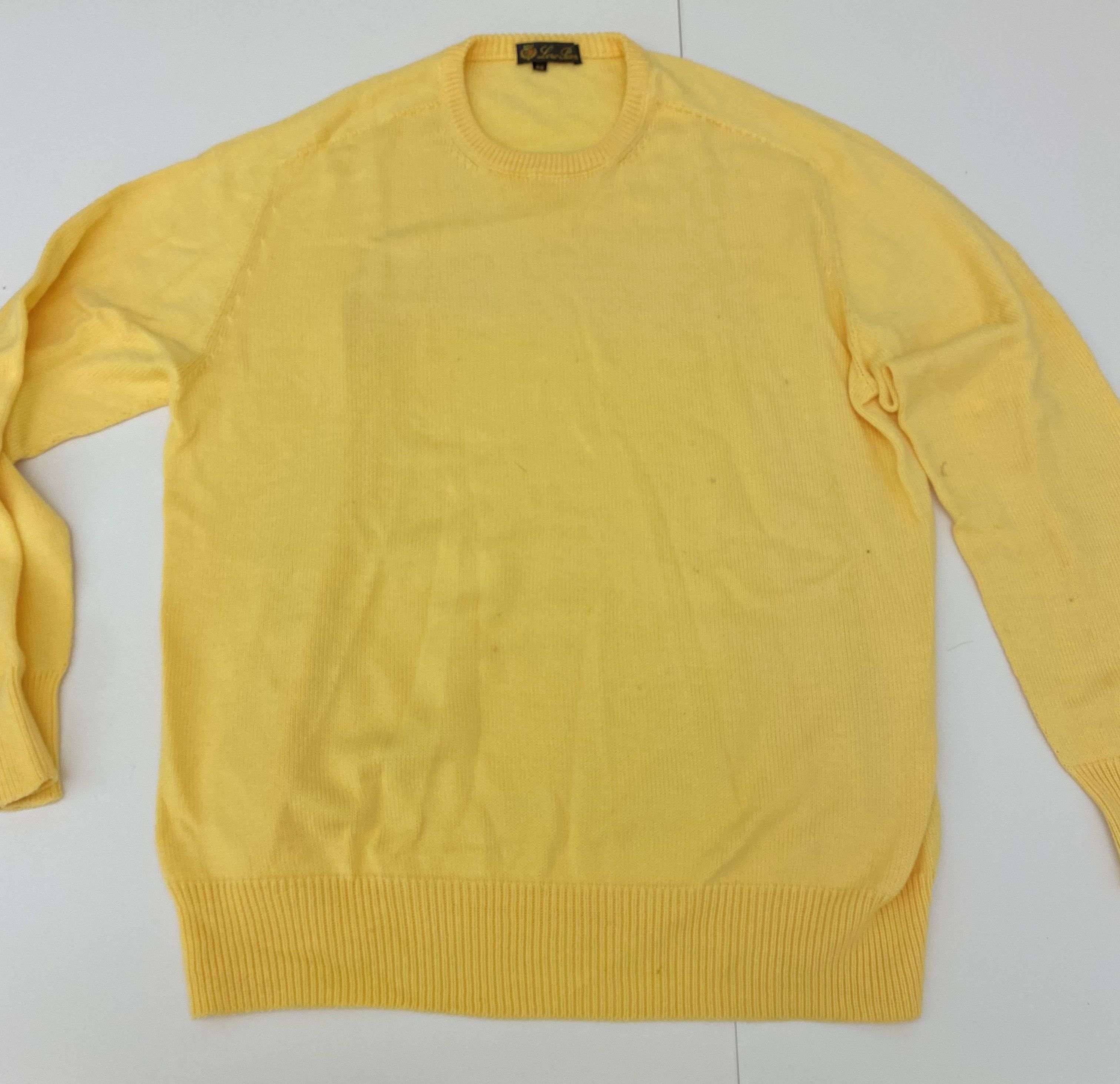 COTTON crewneck sweater EU 52 US 44 stains