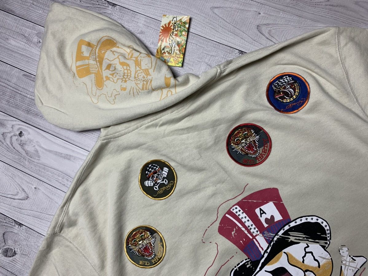 Ed Hardy × Vintage Vintage Ed Hardy Zip Hoodie size XXXL Size US XXL / EU 58 / 5 - 3 Thumbnail