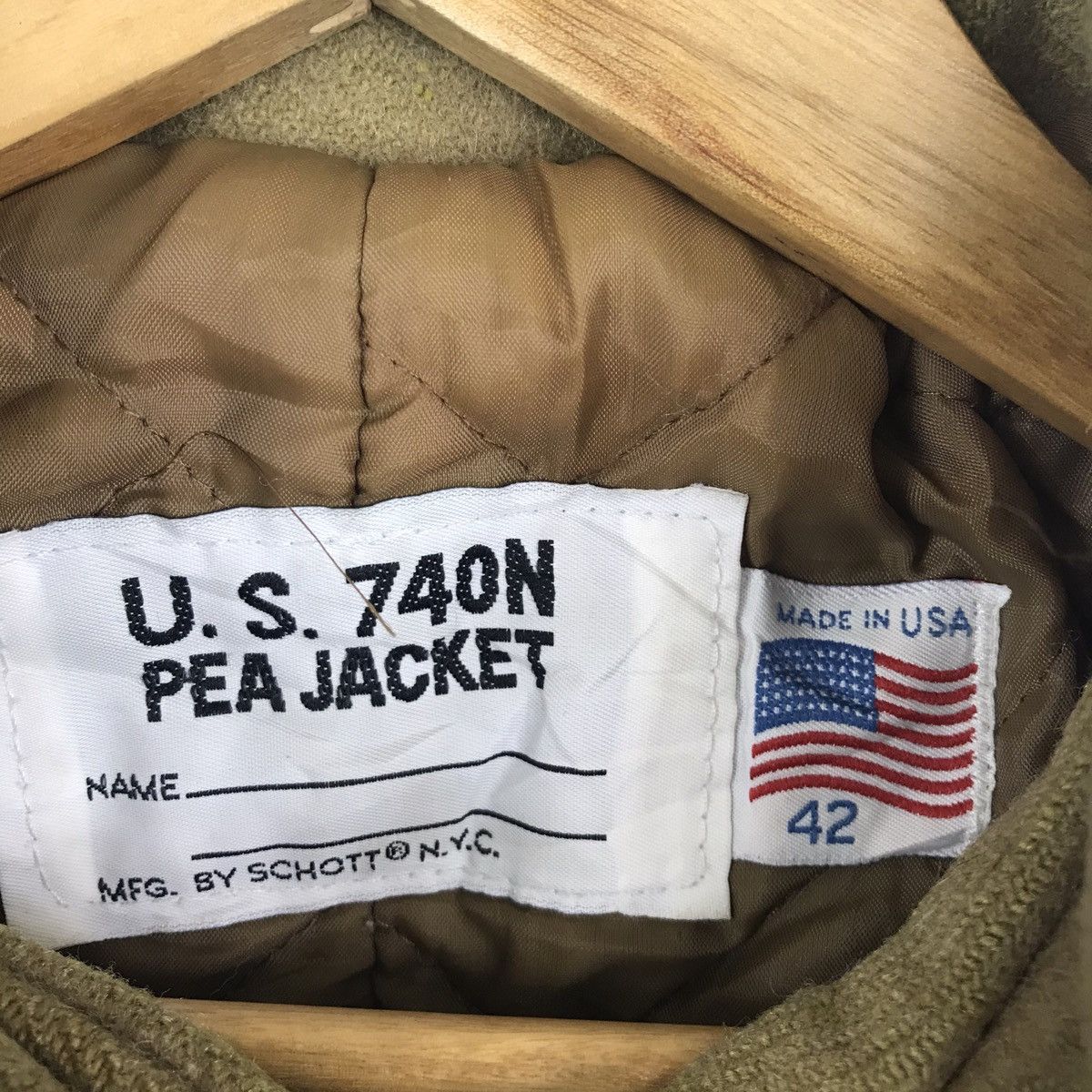 Schott Vintage Schott NYC US 740N Pea Jacket Wool Size US M / EU 48-50 / 2 - 13 Thumbnail