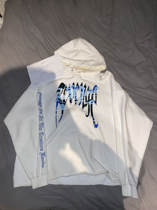 Revenge blue store camo hoodie