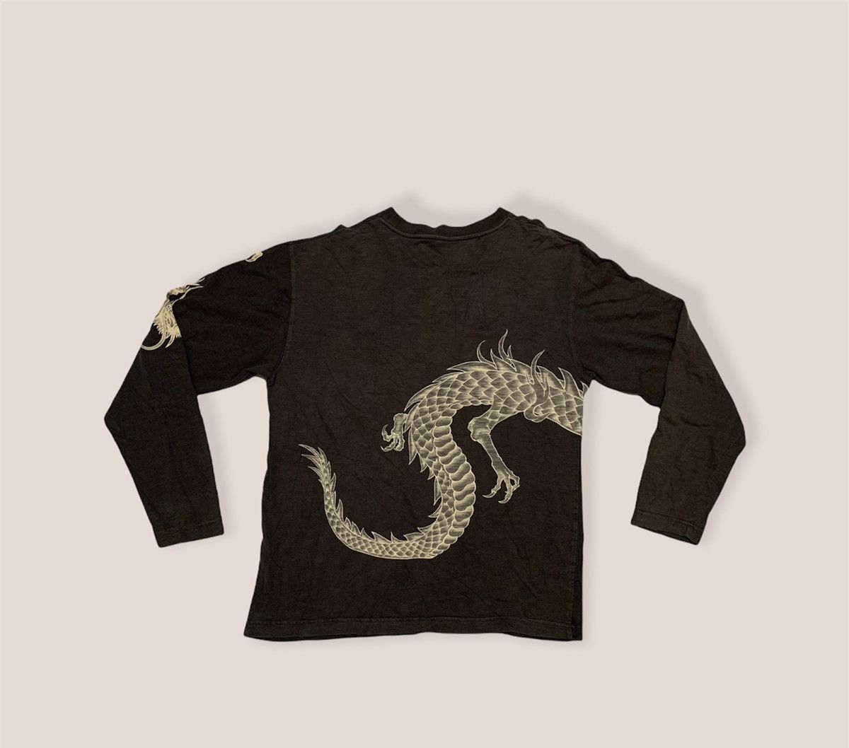 Long Sleeve Tshirt - Vintage Dragon Tshirt