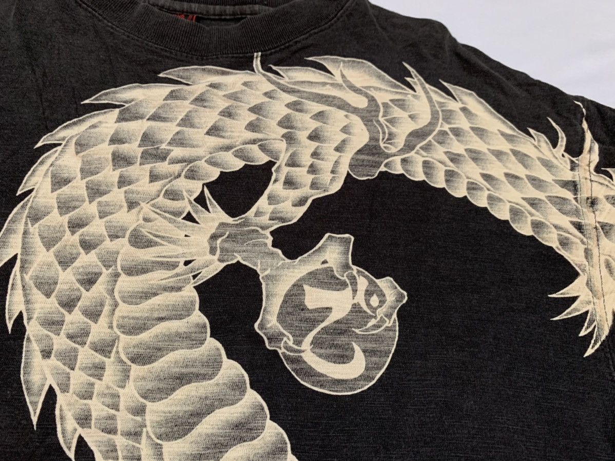 Japanese Brand Long Sleeve Tshirt - Vintage Dragon Tshirt Size US L / EU 52-54 / 3 - 5 Thumbnail