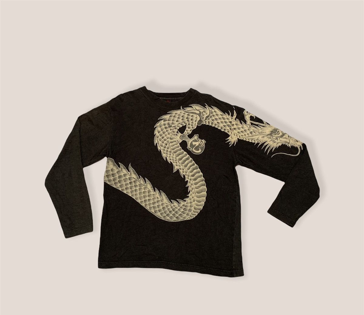 Japanese Brand Long Sleeve Tshirt - Vintage Dragon Tshirt Size US L / EU 52-54 / 3 - 3 Thumbnail