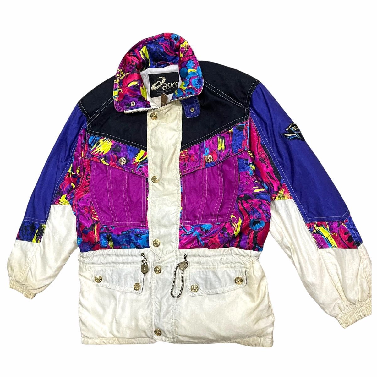 Asics × Sports Specialties 💥90s ASICS MULTICOLOUR OUTDOOR SKI JACKET Size US L / EU 52-54 / 3 - 2 Thumbnail