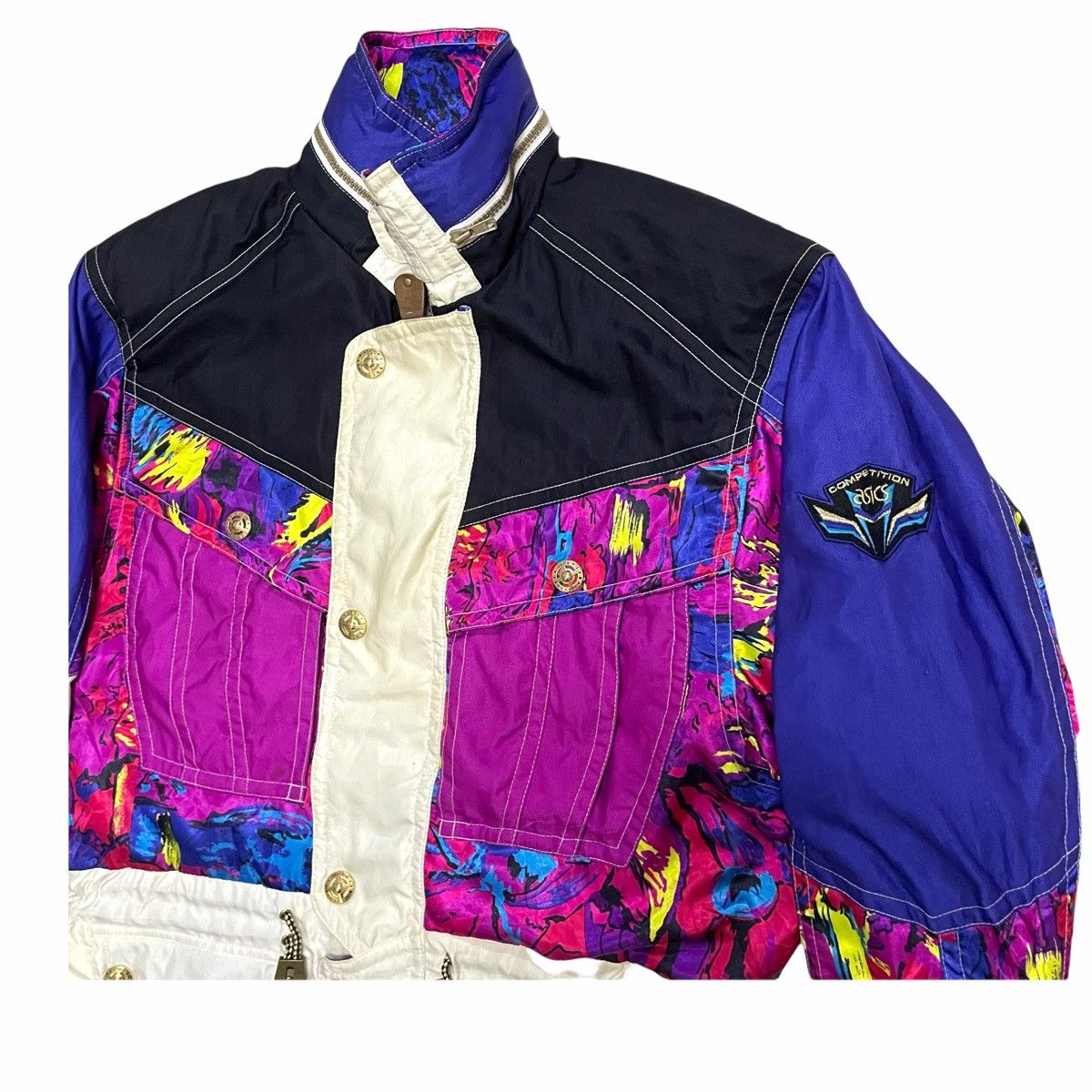 Asics × Sports Specialties 💥90s ASICS MULTICOLOUR OUTDOOR SKI JACKET Size US L / EU 52-54 / 3 - 5 Thumbnail