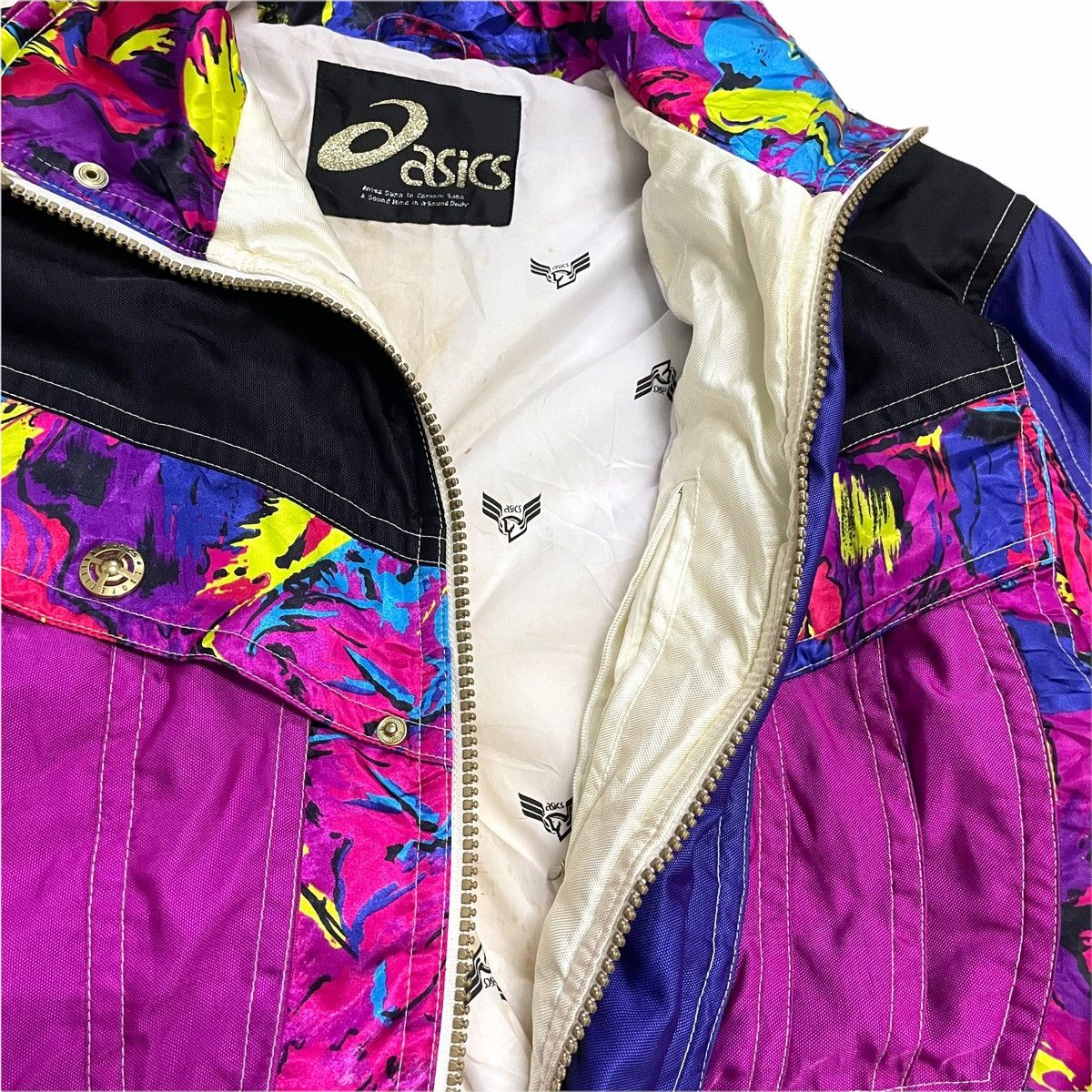 Asics × Sports Specialties 💥90s ASICS MULTICOLOUR OUTDOOR SKI JACKET Size US L / EU 52-54 / 3 - 6 Thumbnail