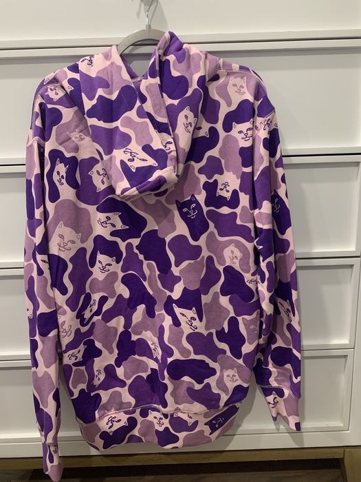 Ripndip invisible purple store camo hoodie