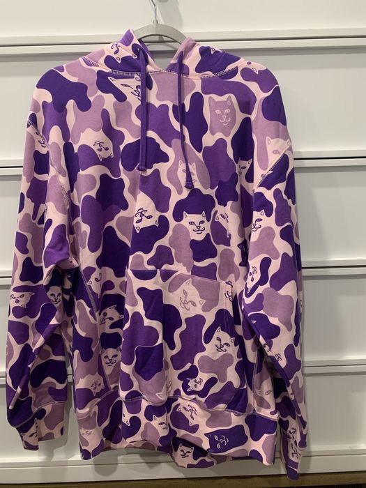 Ripndip invisible purple store camo hoodie