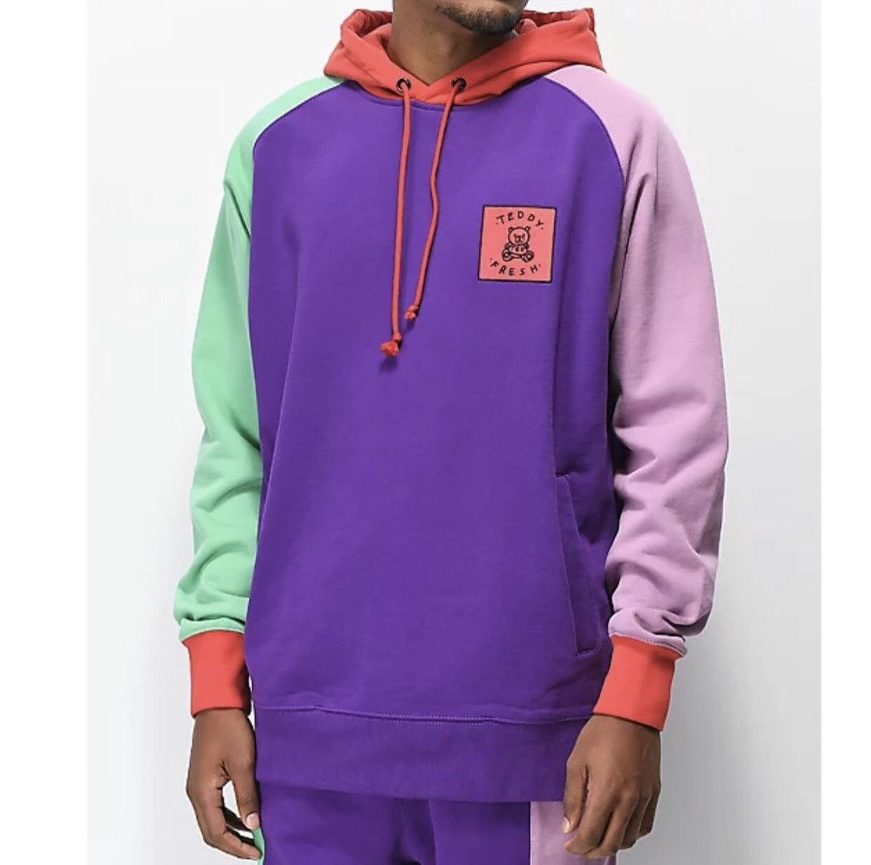 Teddy Fresh Teddy fresh color block hoodie 1.0 rare