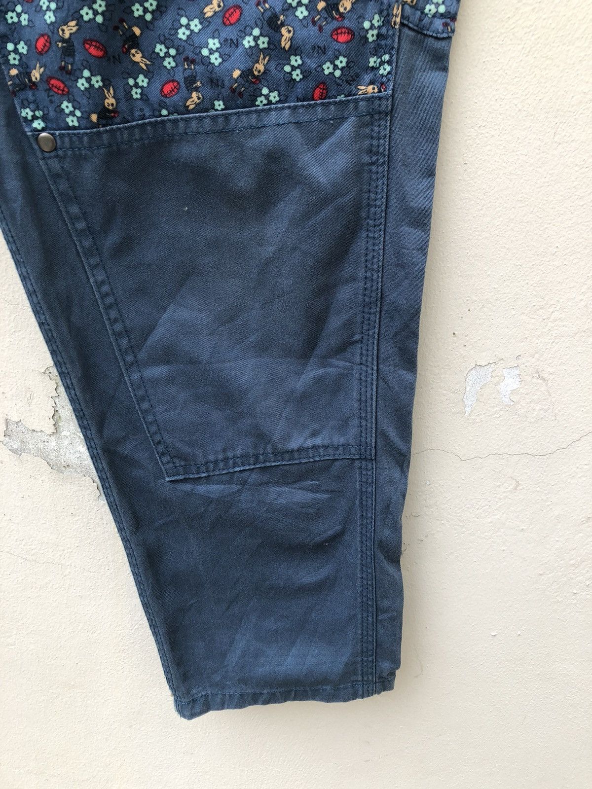 Issey Miyake Ne-net Drop Crotch Double Knee Work Trouser Cropped Pant Size US 29 - 9 Thumbnail