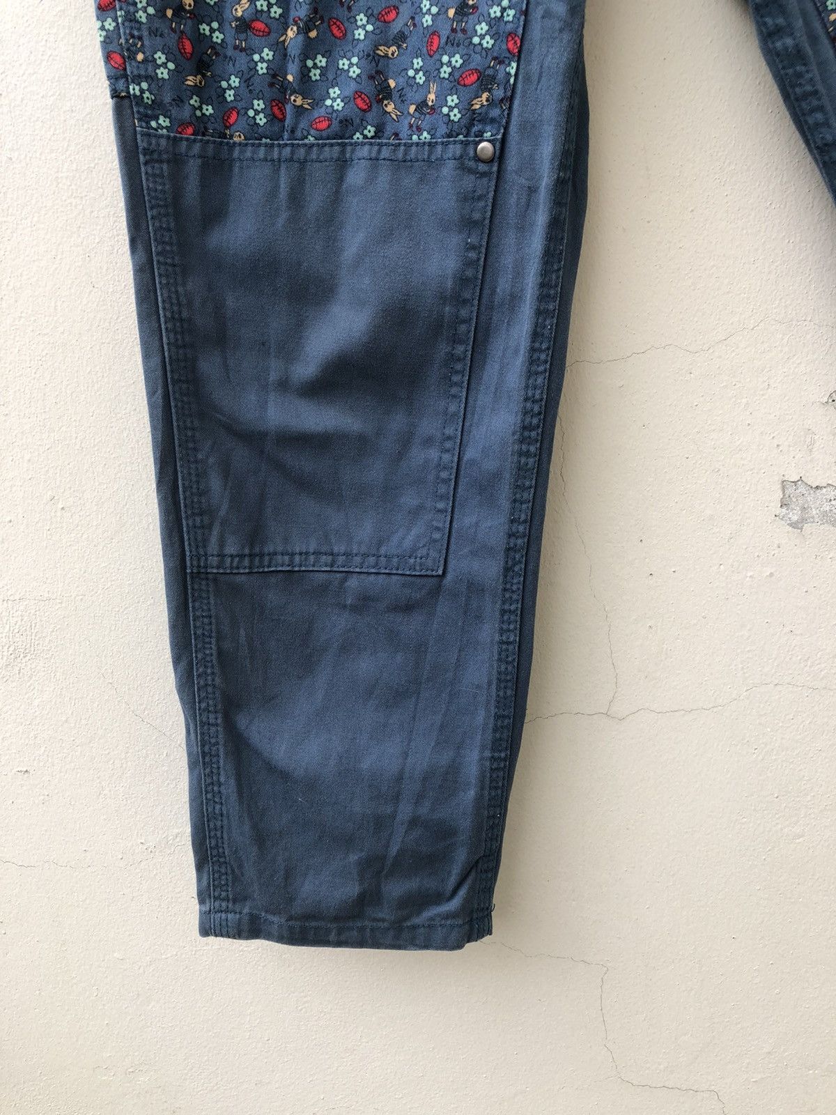 Issey Miyake Ne-net Drop Crotch Double Knee Work Trouser Cropped Pant Size US 29 - 6 Thumbnail