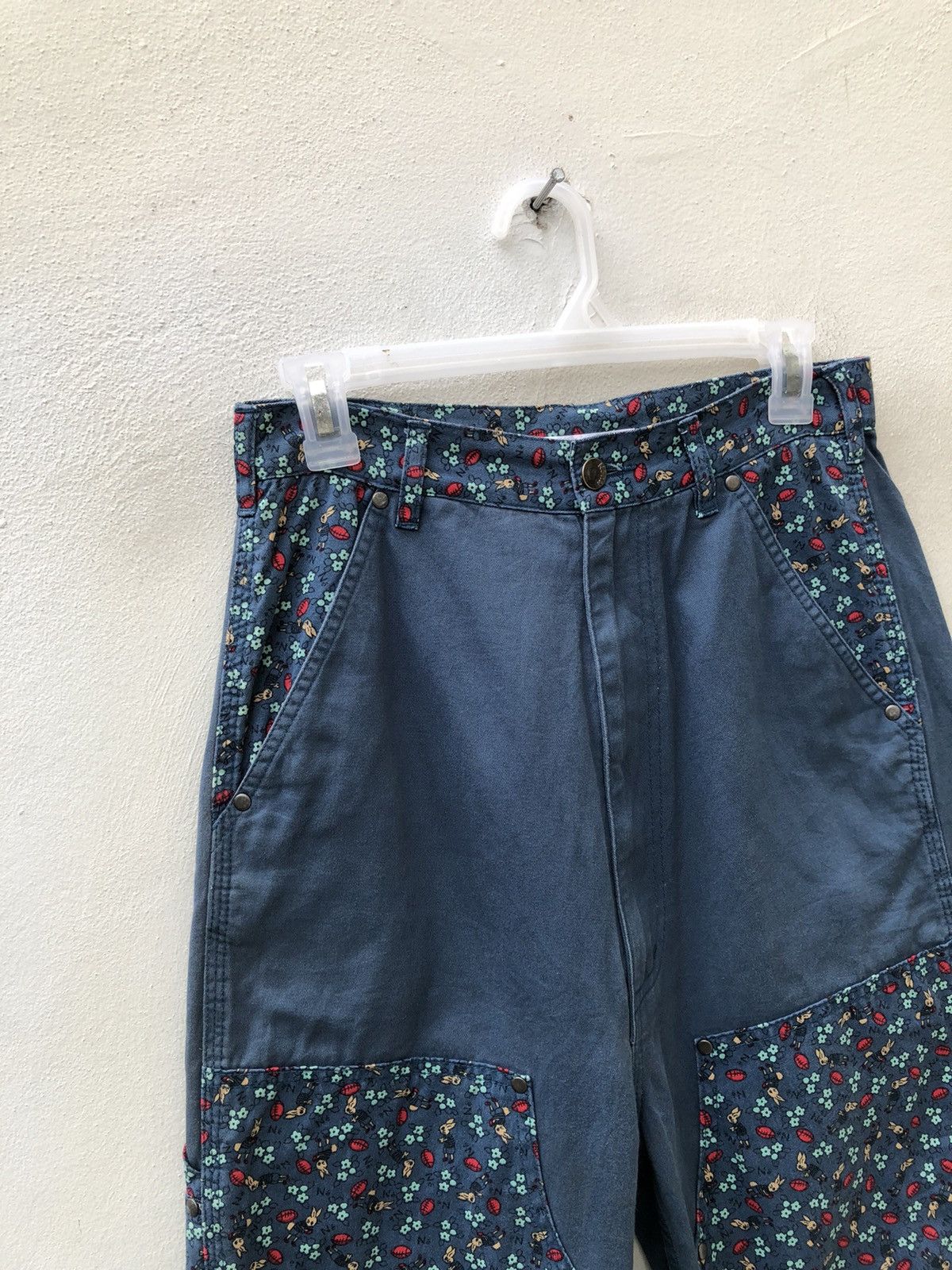Issey Miyake Ne-net Drop Crotch Double Knee Work Trouser Cropped Pant Size US 29 - 2 Thumbnail
