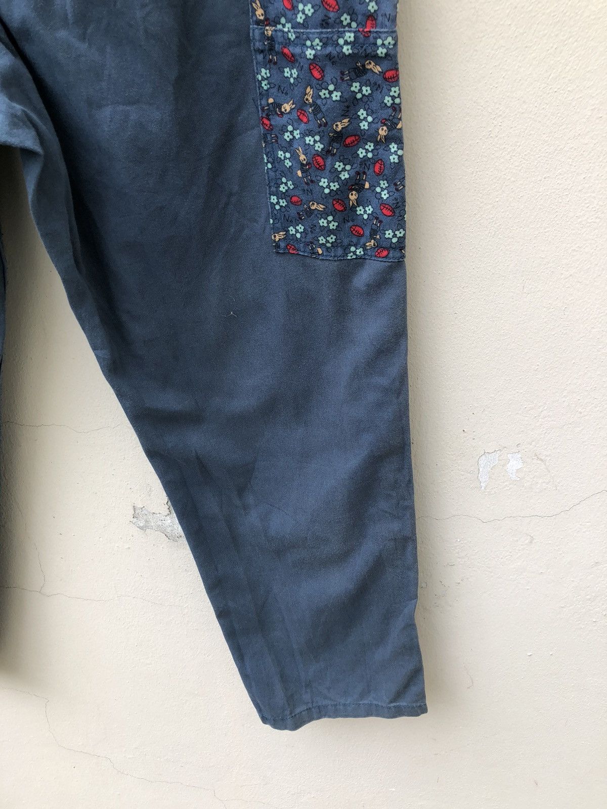 Issey Miyake Ne-net Drop Crotch Double Knee Work Trouser Cropped Pant Size US 29 - 14 Thumbnail