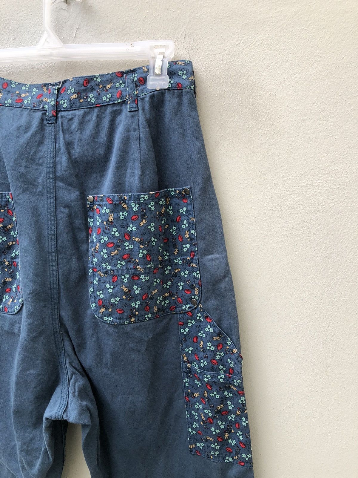 Issey Miyake Ne-net Drop Crotch Double Knee Work Trouser Cropped Pant Size US 29 - 13 Thumbnail