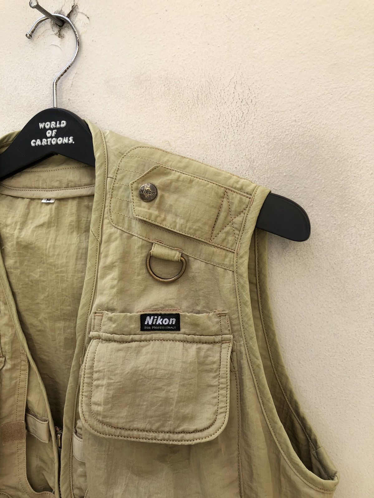 Nikon × Vintage Vintage 90s NIKON For Pro Multi Pocket Tactical Cargo Vest Size US M / EU 48-50 / 2 - 2 Thumbnail