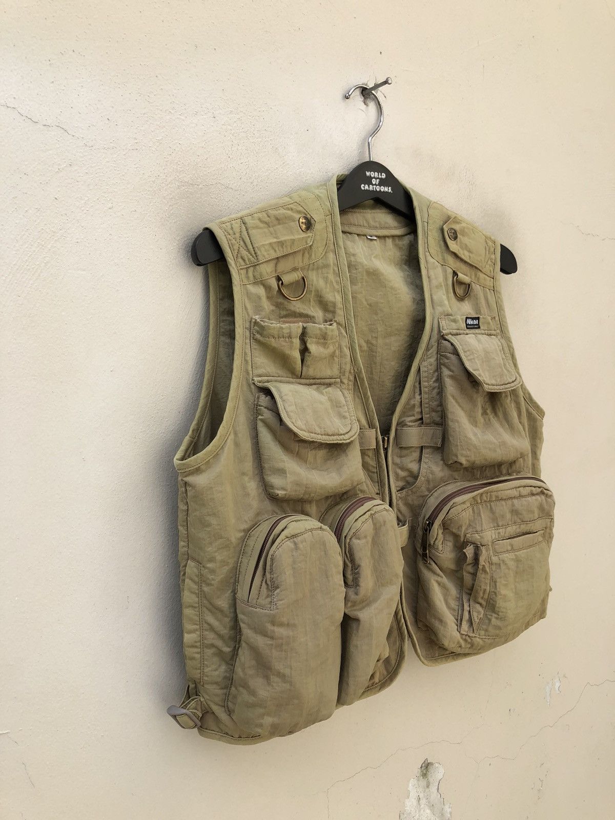 Nikon × Vintage Vintage 90s NIKON For Pro Multi Pocket Tactical Cargo Vest Size US M / EU 48-50 / 2 - 5 Thumbnail