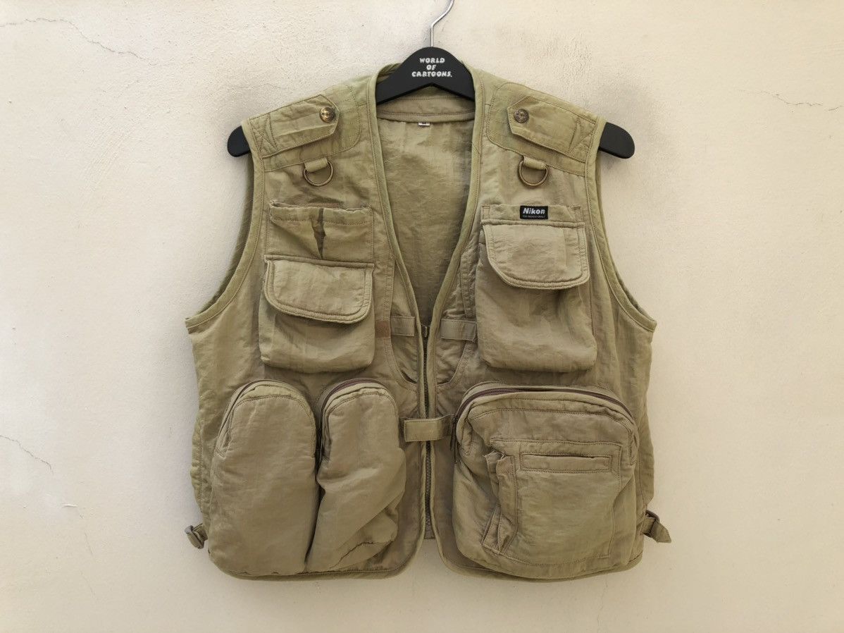 Vintage 90s NIKON For Pro Multi Pocket Tactical Cargo Vest