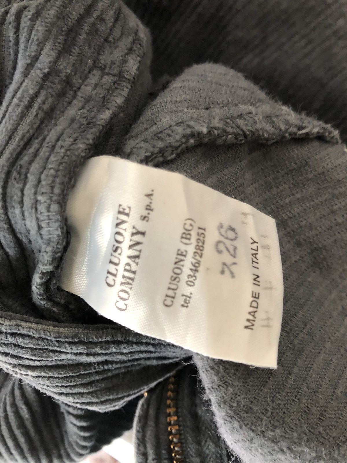 Krizia Uomo Vintage 90s Krizia Uomo Faded Grey Corduroy Trouser Pant Size US 30 / EU 46 - 20 Thumbnail