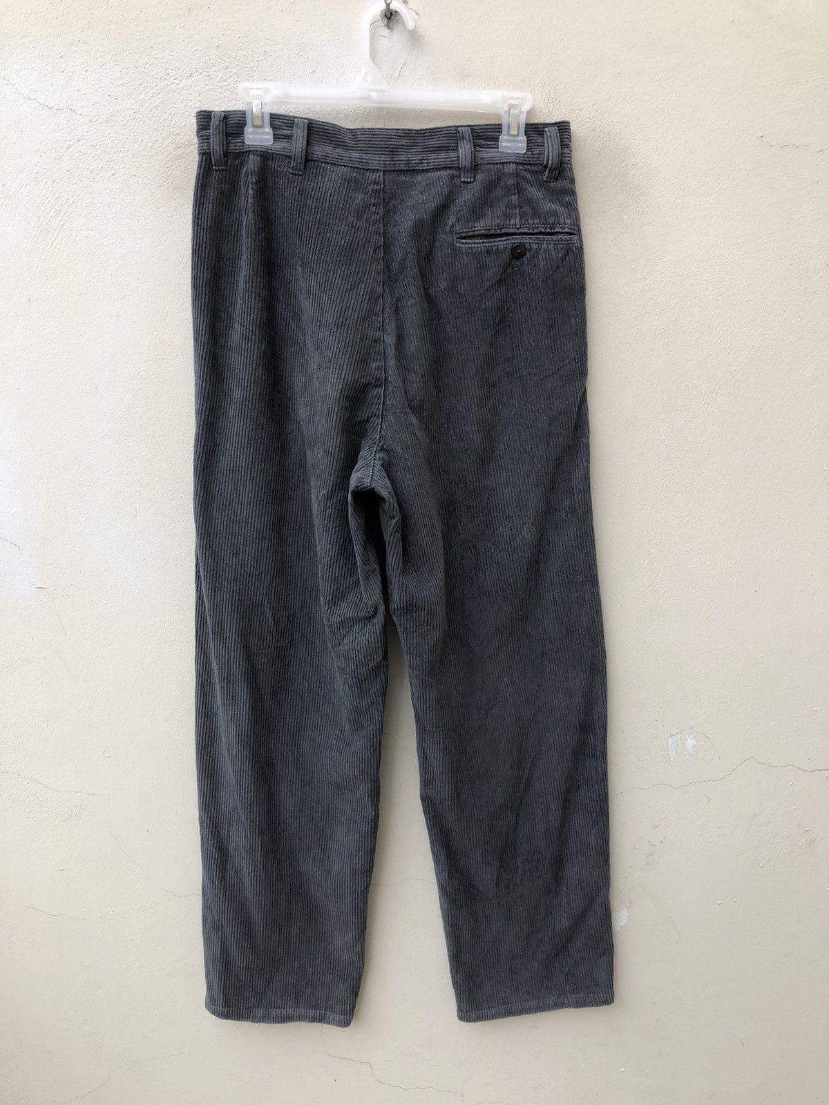 Krizia Uomo Vintage 90s Krizia Uomo Faded Grey Corduroy Trouser Pant Size US 30 / EU 46 - 14 Thumbnail