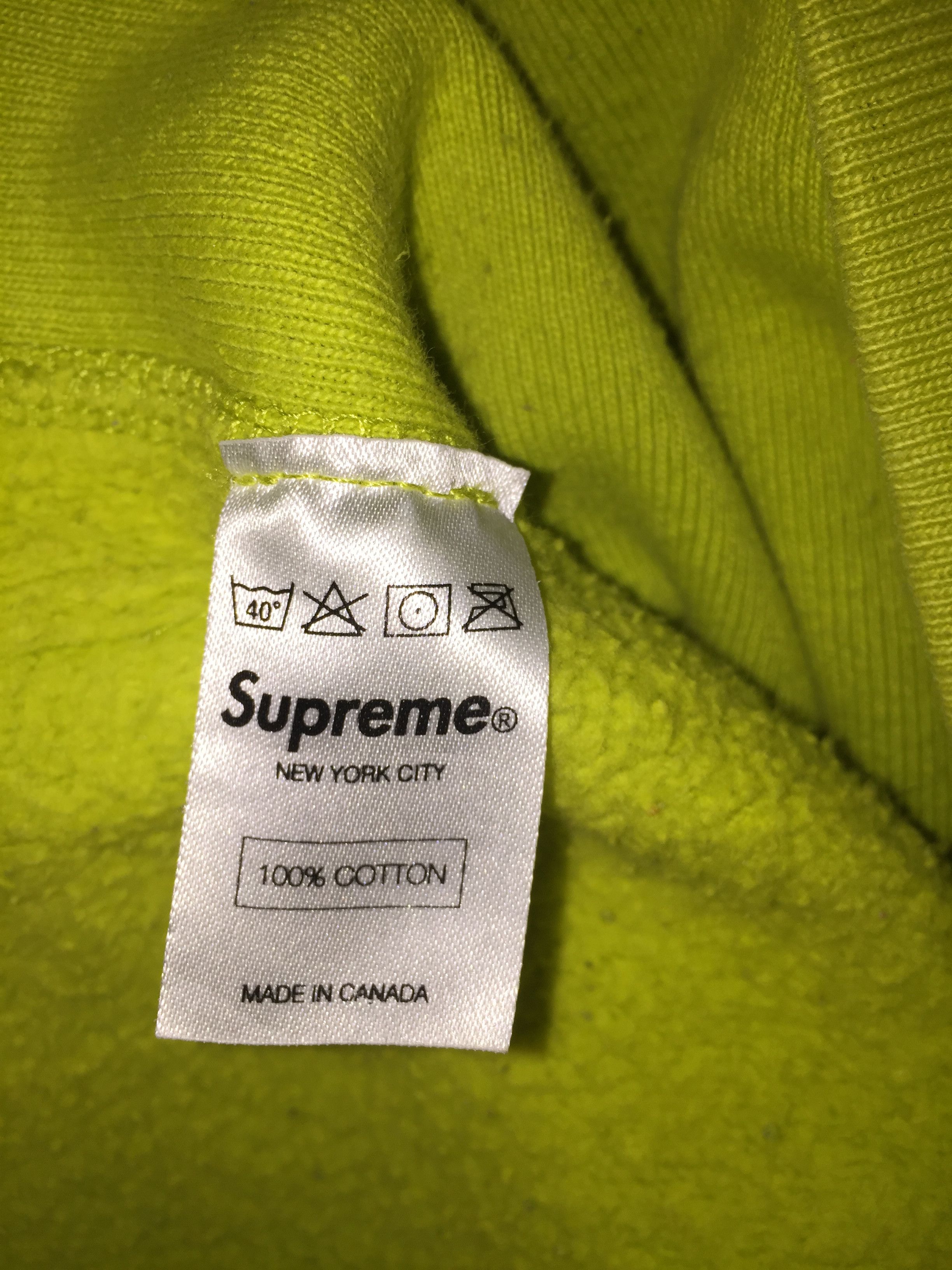 Supreme Acid Green Box Logo Hoodie Grailed