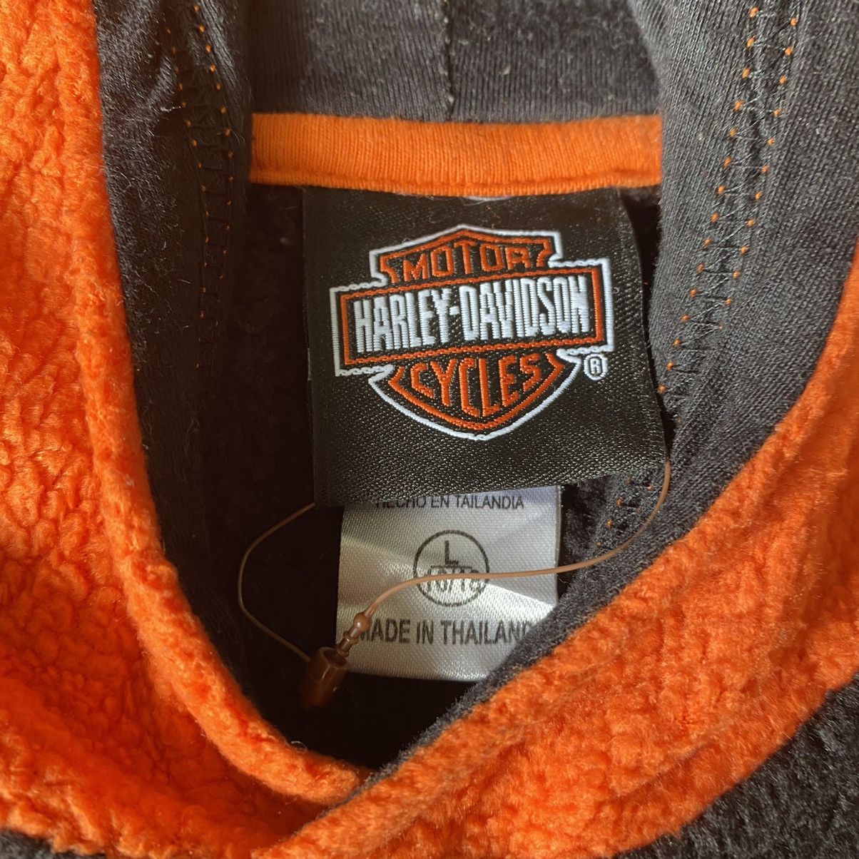 Harley Davidson Vintage Harley Davidson Flame Embroidery Hoodie Fleece Size US M / EU 48-50 / 2 - 8 Thumbnail