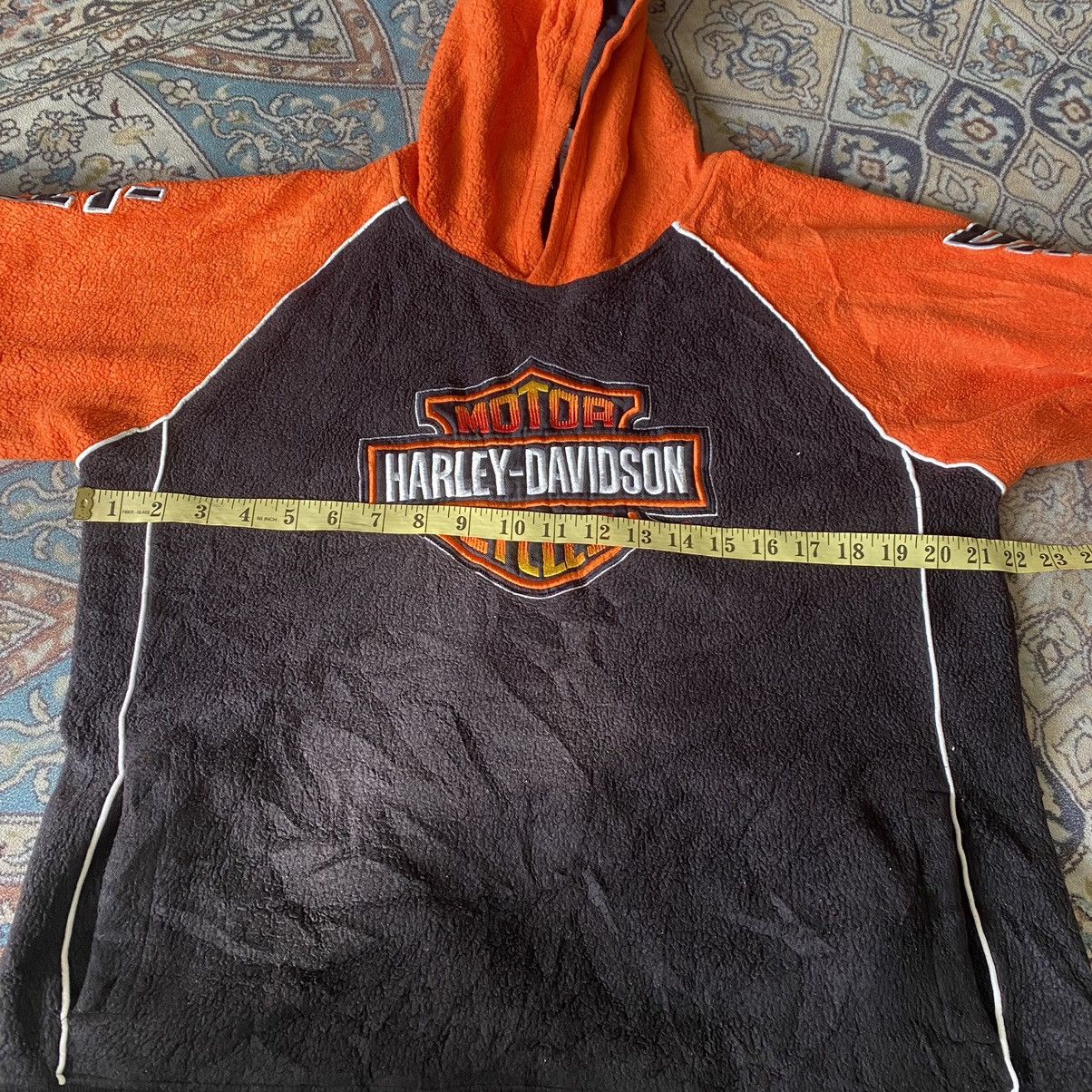 Harley Davidson Vintage Harley Davidson Flame Embroidery Hoodie Fleece Size US M / EU 48-50 / 2 - 6 Thumbnail