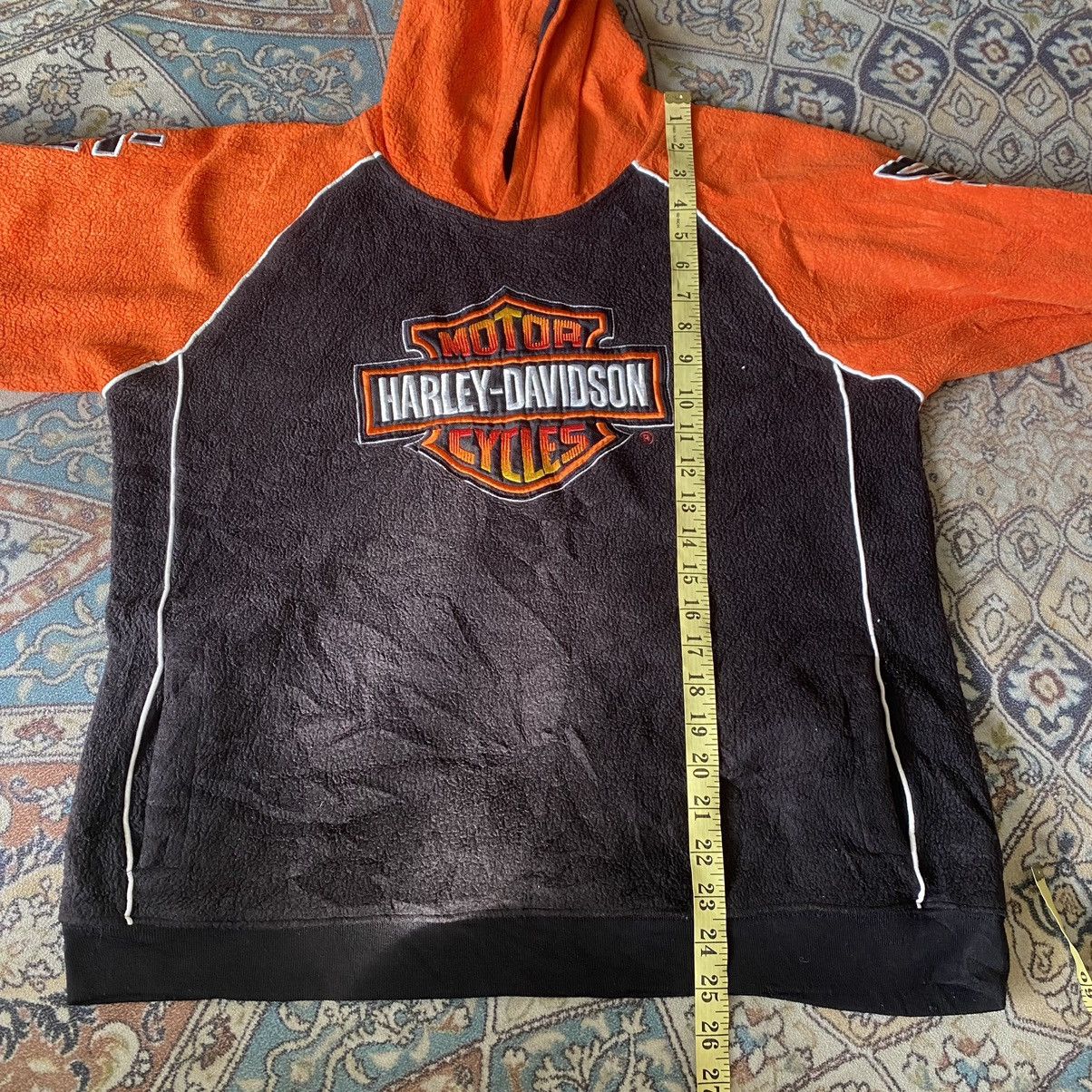 Harley Davidson Vintage Harley Davidson Flame Embroidery Hoodie Fleece Size US M / EU 48-50 / 2 - 7 Thumbnail
