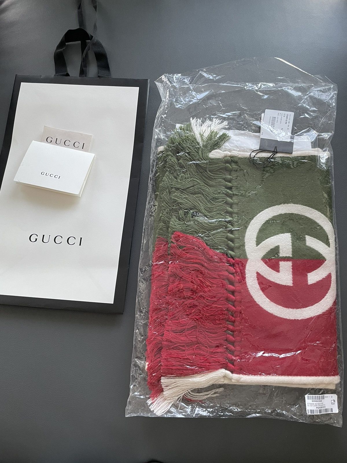 Gucci Super Runway Limited Edition GG Logo Gucci Wool Scarf Size ONE SIZE - 21 Thumbnail
