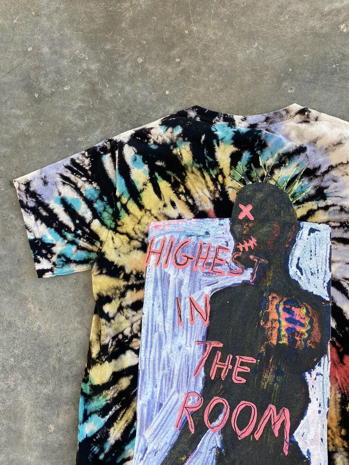 Travis Scott Travis Scott Highest In The Room Tie Dye Tee Small 🥣 Cactus Size US S / EU 44-46 / 1 - 2 Thumbnail