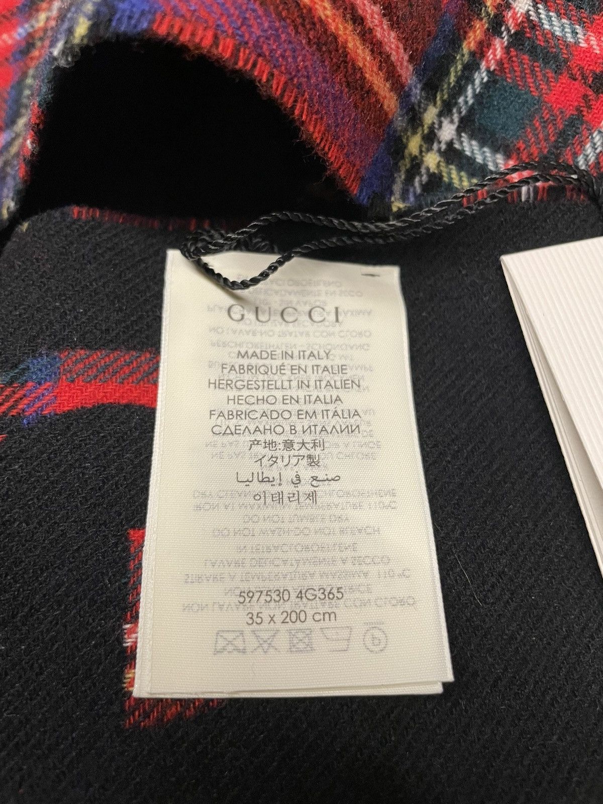 Gucci Brand NEW Limited Edition Gucci Logo Cashmere Runway Scarf Size ONE SIZE - 10 Thumbnail
