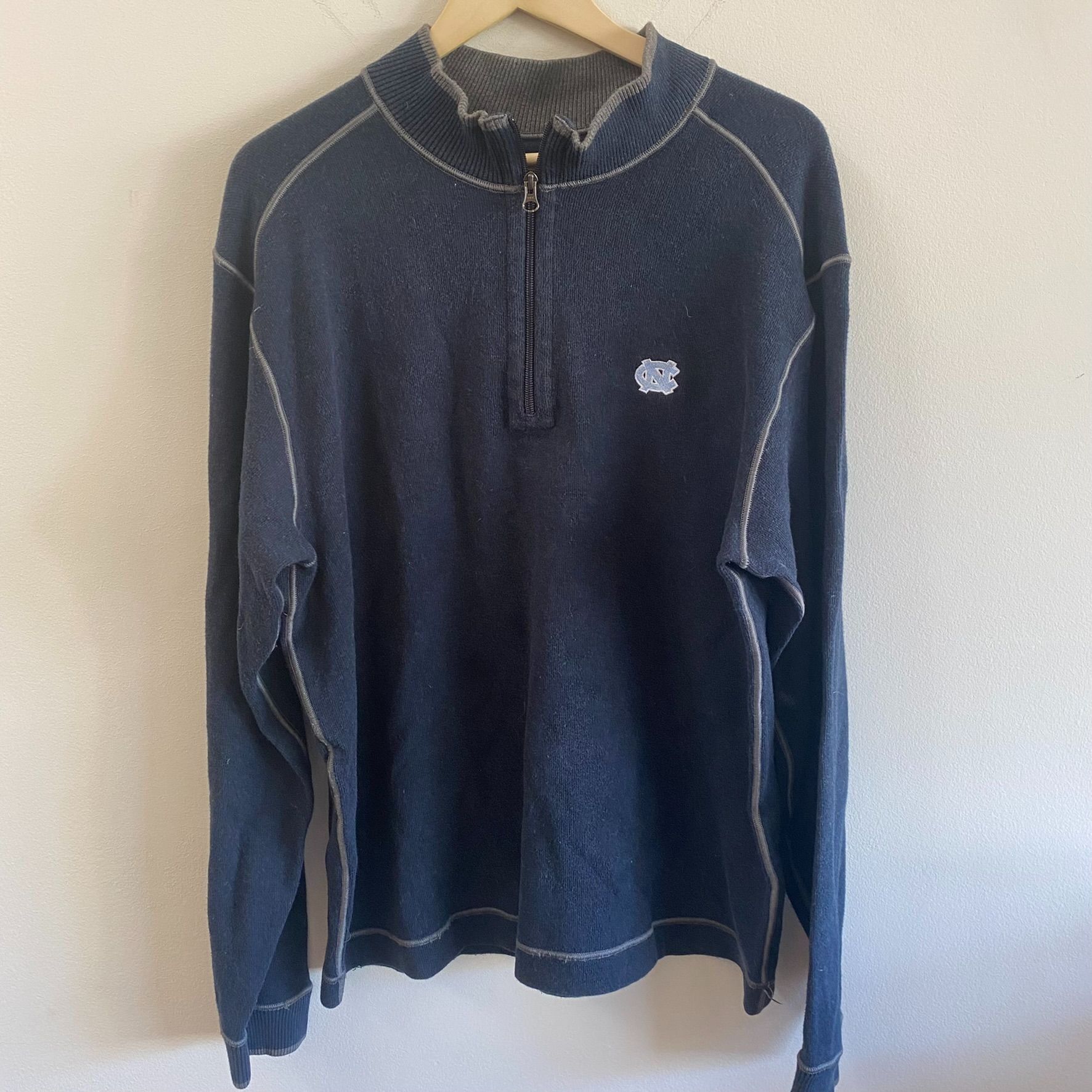 NCAA UNC Tar Heels Quarter Zip Sweatshirt Size US XL / EU 56 / 4 - 1 Thumbnail