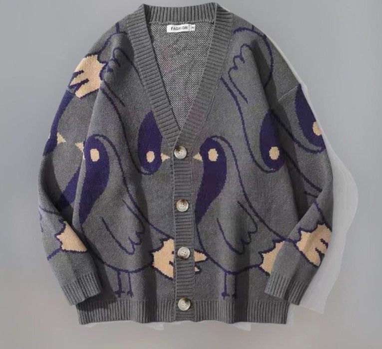 Very Rare New Release Cool Hype Pigeon Cardigan Knitwear Jumper Grailed
