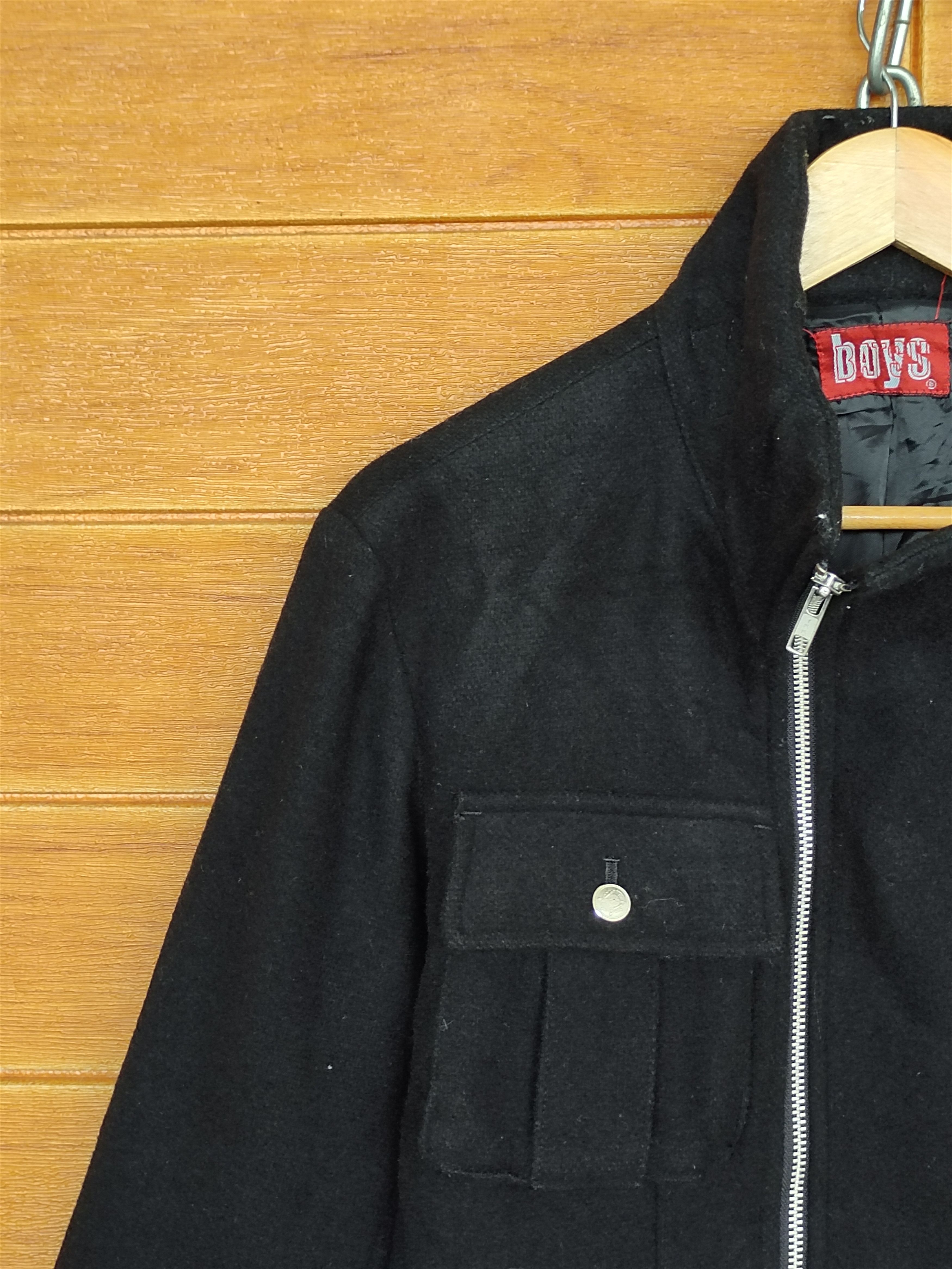Japanese Brand BATSU BOYS Wool Zippers Multi Pocket Jacket Size US M / EU 48-50 / 2 - 4 Thumbnail