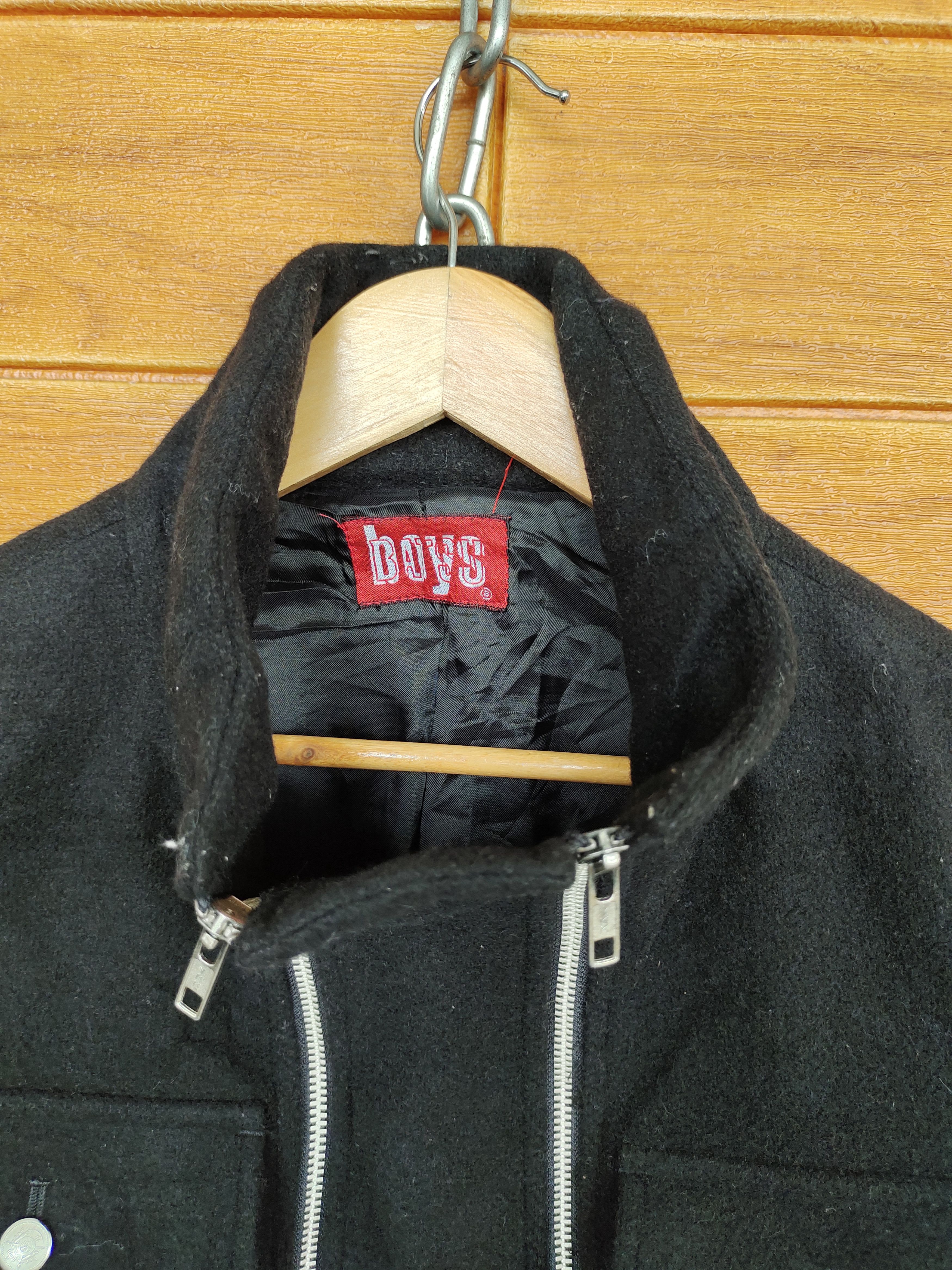 Japanese Brand BATSU BOYS Wool Zippers Multi Pocket Jacket Size US M / EU 48-50 / 2 - 7 Thumbnail