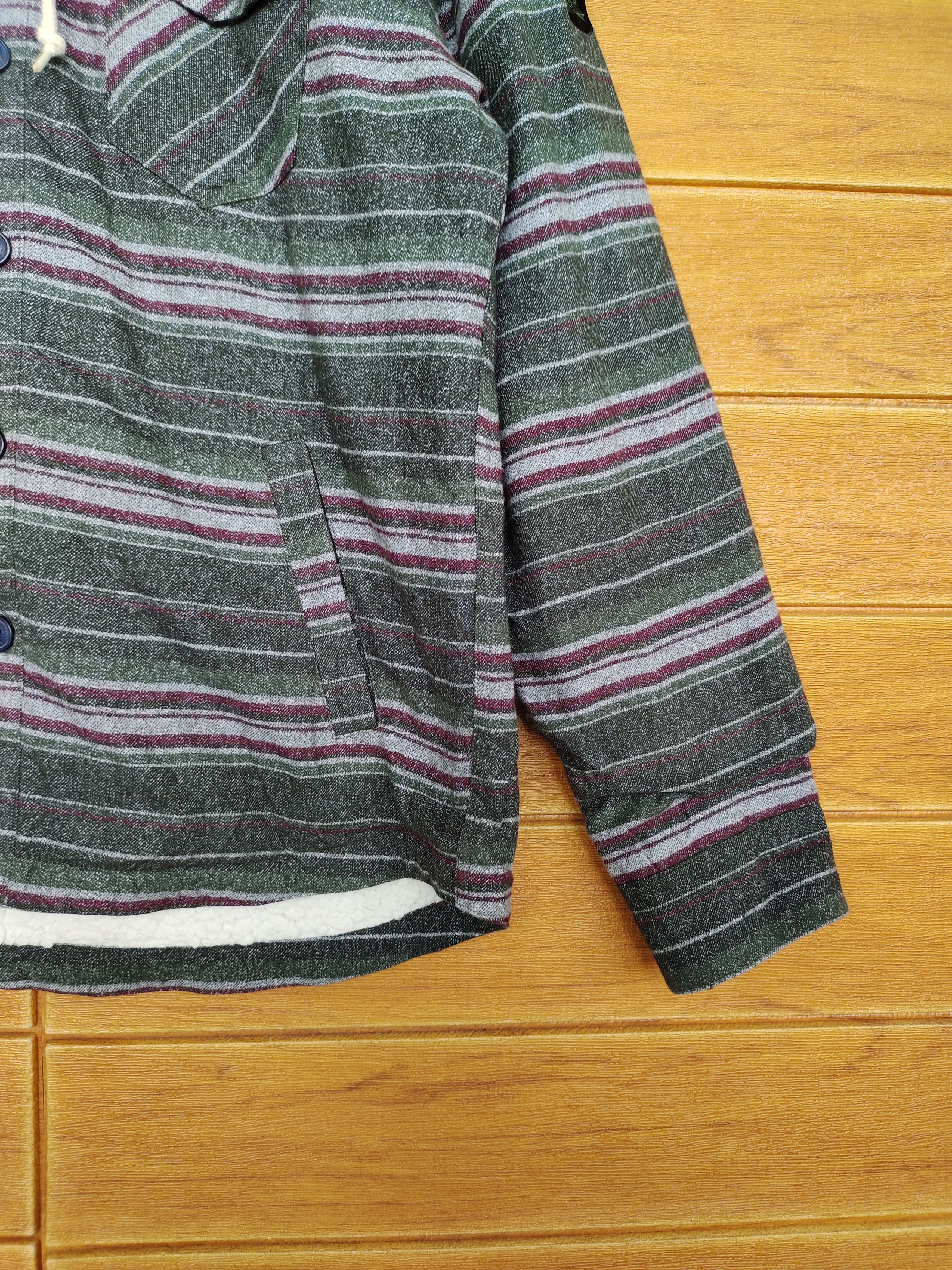 Vintage Vintage 90s LOGOS 'Outing Equipment" Striped Hoodie Jacket Size US M / EU 48-50 / 2 - 6 Thumbnail