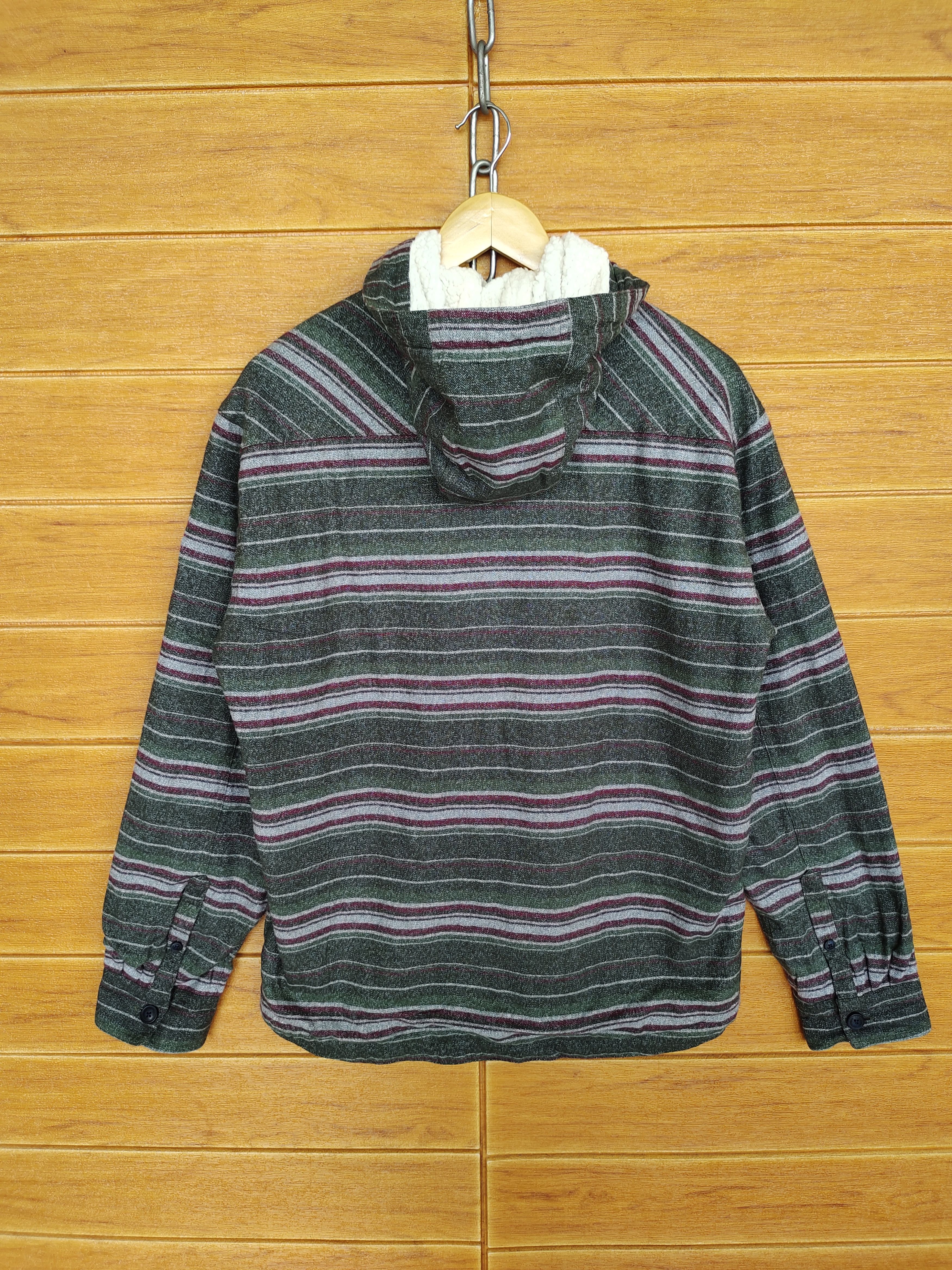 Vintage Vintage 90s LOGOS 'Outing Equipment" Striped Hoodie Jacket Size US M / EU 48-50 / 2 - 8 Thumbnail