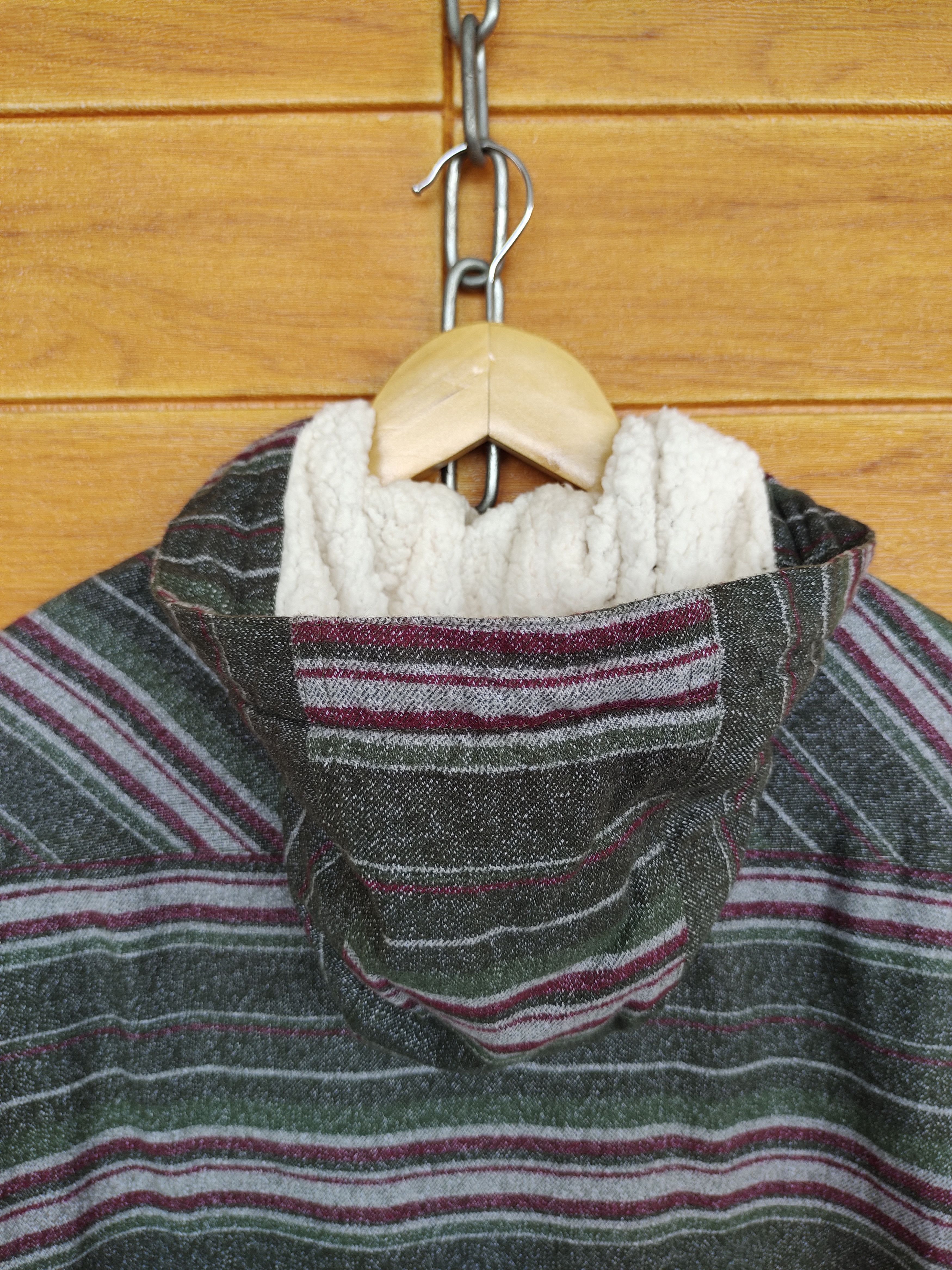 Vintage Vintage 90s LOGOS 'Outing Equipment" Striped Hoodie Jacket Size US M / EU 48-50 / 2 - 9 Thumbnail