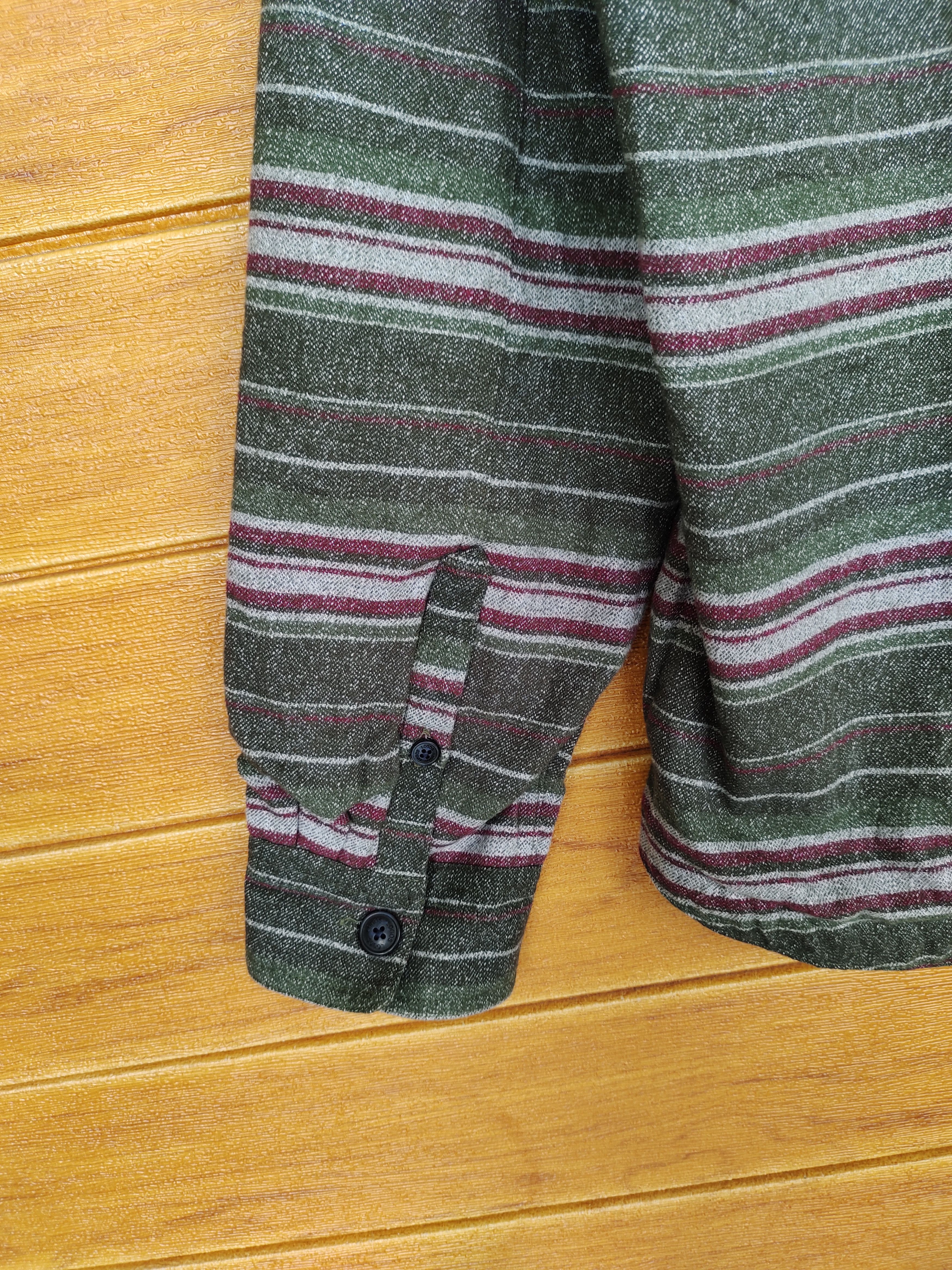 Vintage Vintage 90s LOGOS 'Outing Equipment" Striped Hoodie Jacket Size US M / EU 48-50 / 2 - 11 Thumbnail
