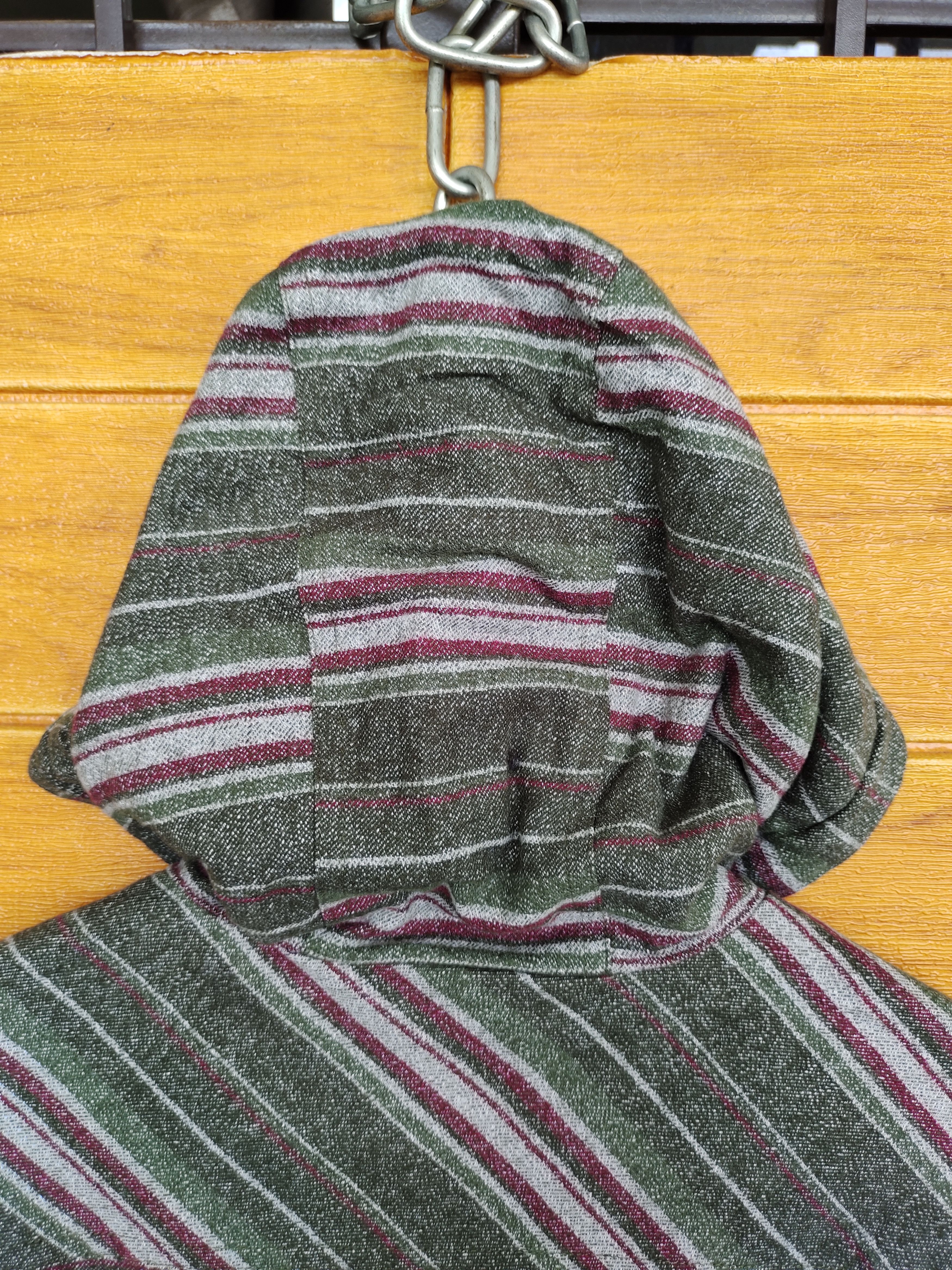 Vintage Vintage 90s LOGOS 'Outing Equipment" Striped Hoodie Jacket Size US M / EU 48-50 / 2 - 12 Thumbnail