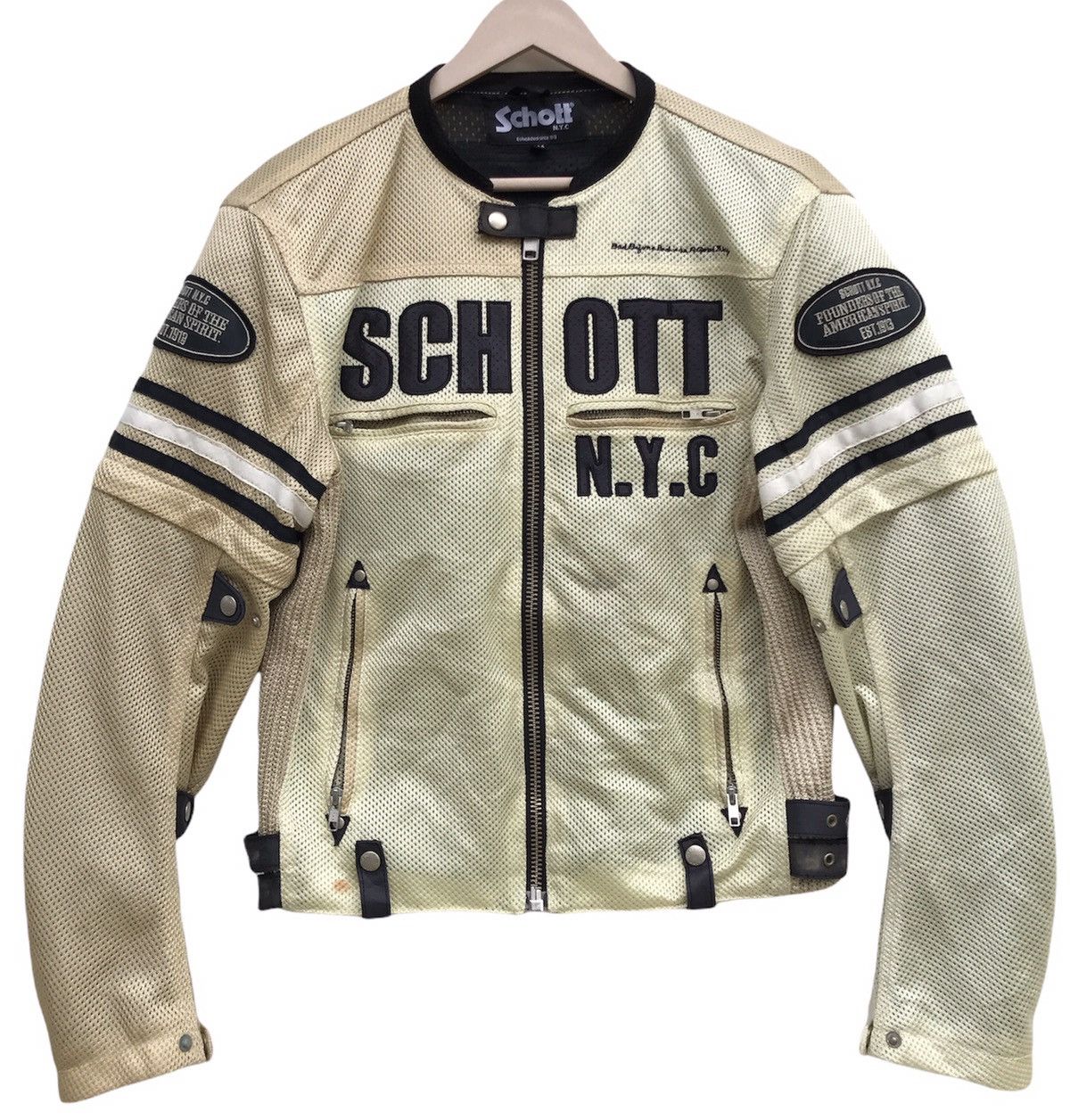 image of Racing x Schott N.y.c Motorcycle Jacket Size 44, Men's
