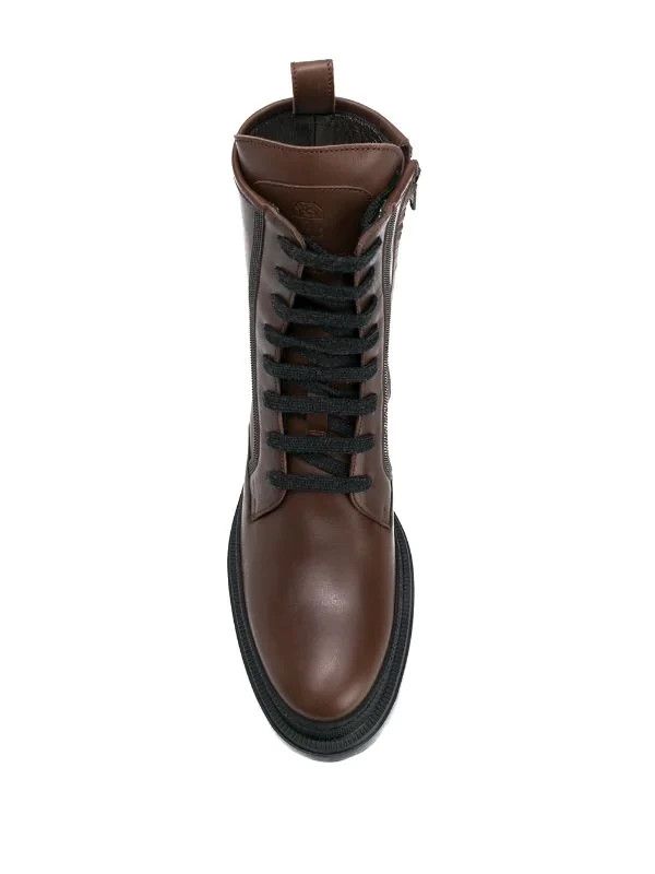 Brunello Cucinelli Combat boots.Like Gucci or Saint Laurent boots Size US 8 / IT 38 - 2 Thumbnail
