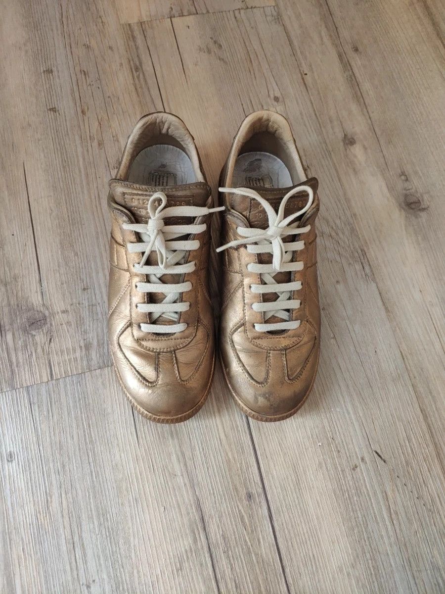 Maison Margiela Gold REPLICA sneakers by MMM Size US 7.5 / IT 37.5 - 3 Thumbnail