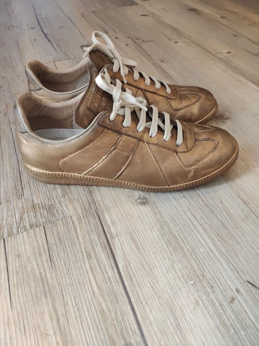 Maison Margiela Gold REPLICA sneakers by MMM Size US 7.5 / IT 37.5 - 4 Thumbnail